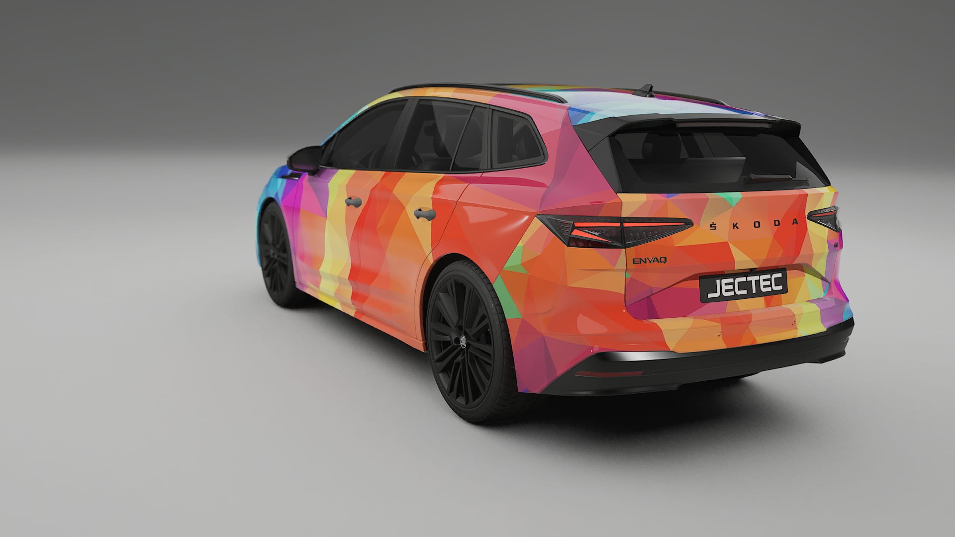 Škoda Enyaq MEB VECTOR VIBE Designed Wrap PPF Kit – Printable Polyurethane Film