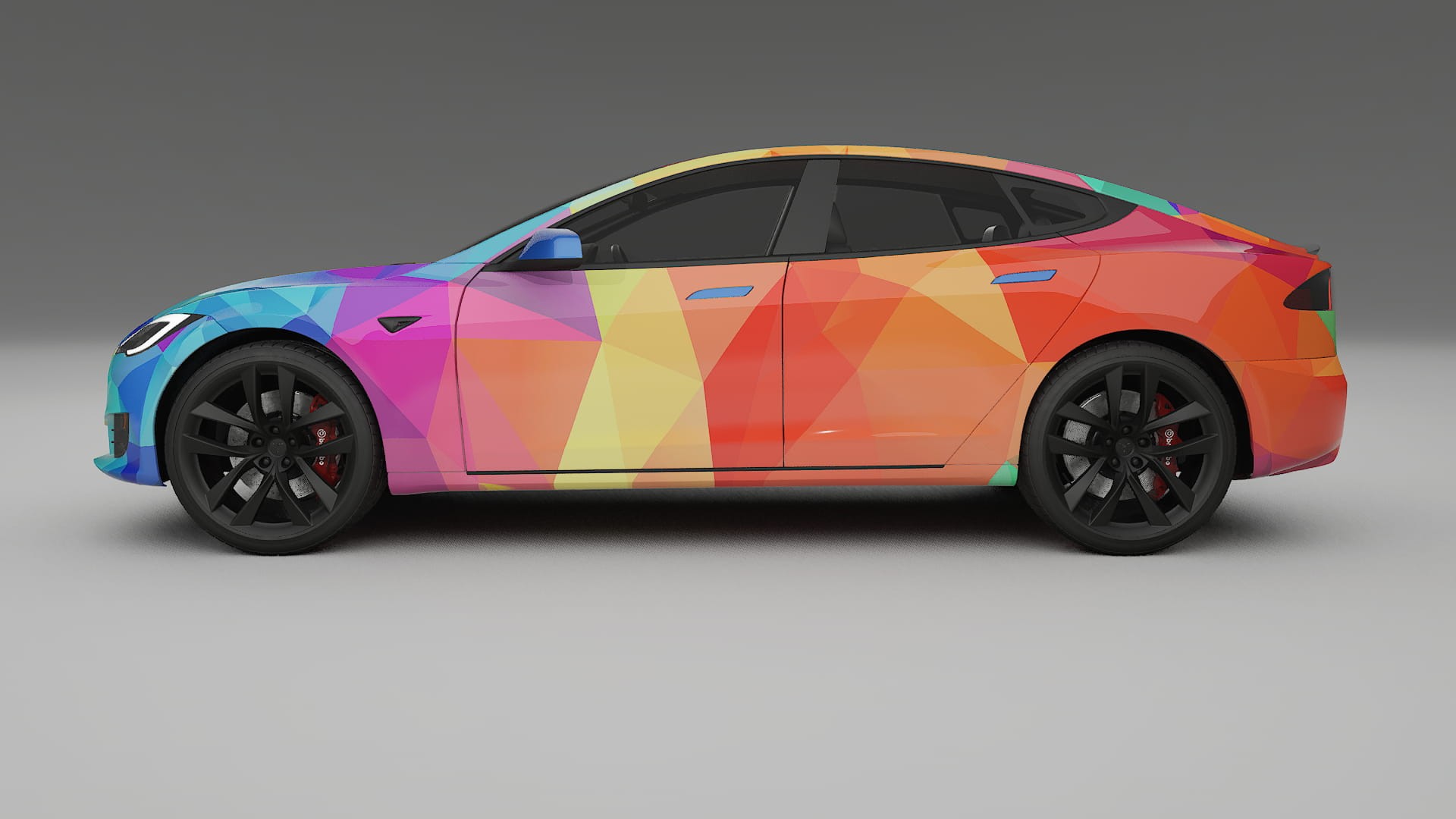 Tesla Model-S Refresh VECTOR VIBE Designed Wrap PPF Kit – Printable Polyurethane Film