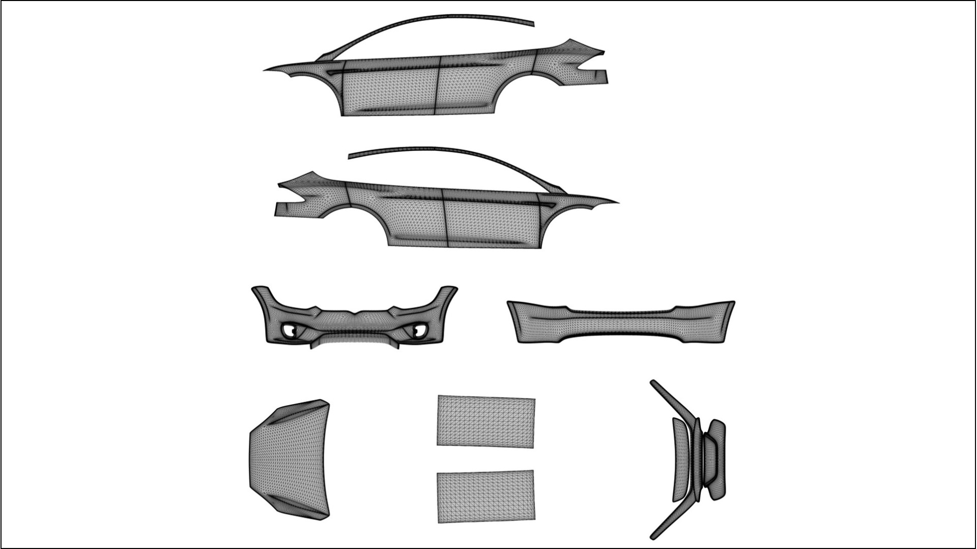 Tesla Model X VECTOR VIBE Designed Wrap PPF Kit – Printable Polyurethane Film