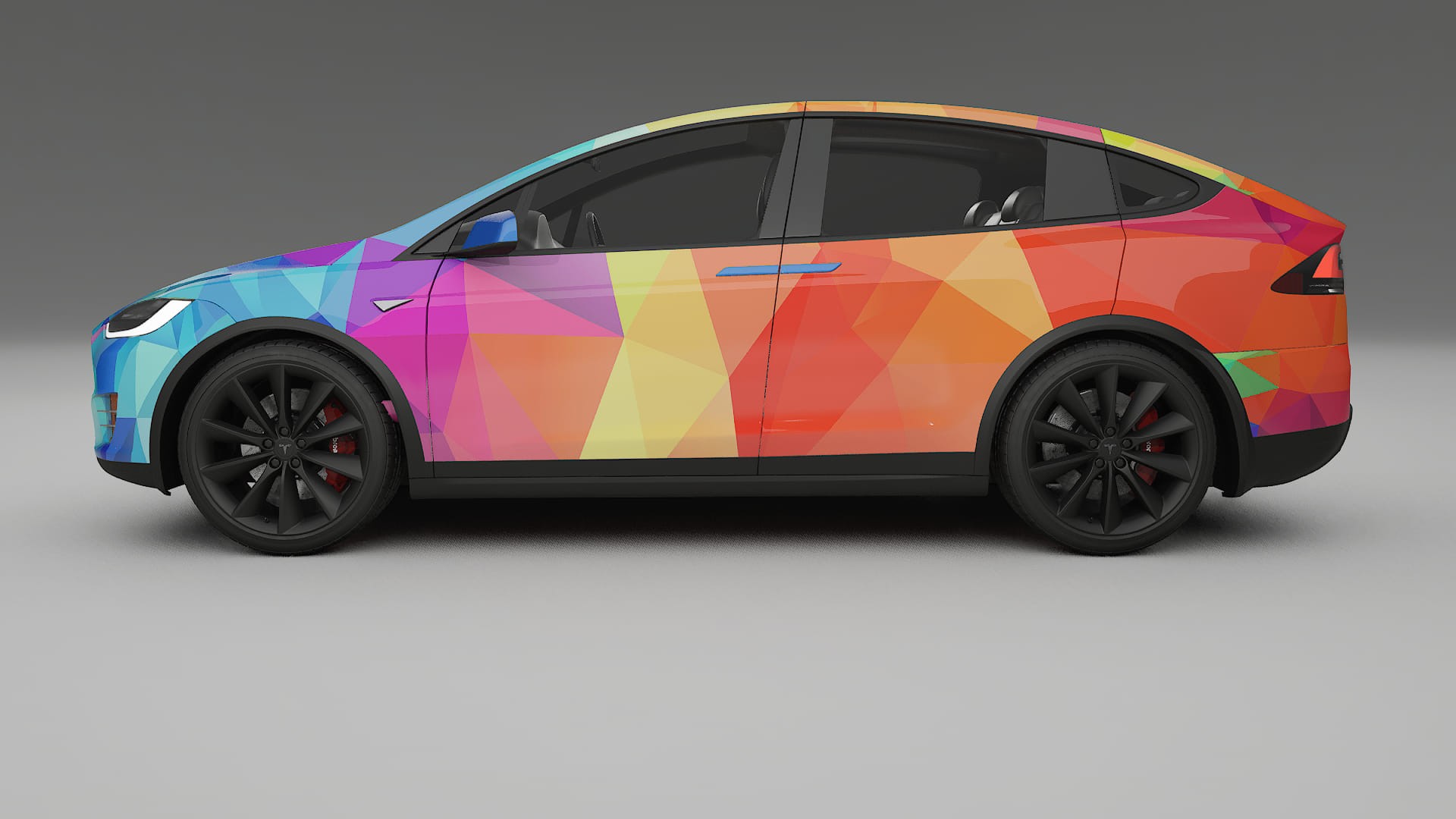 Tesla Model X VECTOR VIBE Designed Wrap PPF Kit – Printable Polyurethane Film