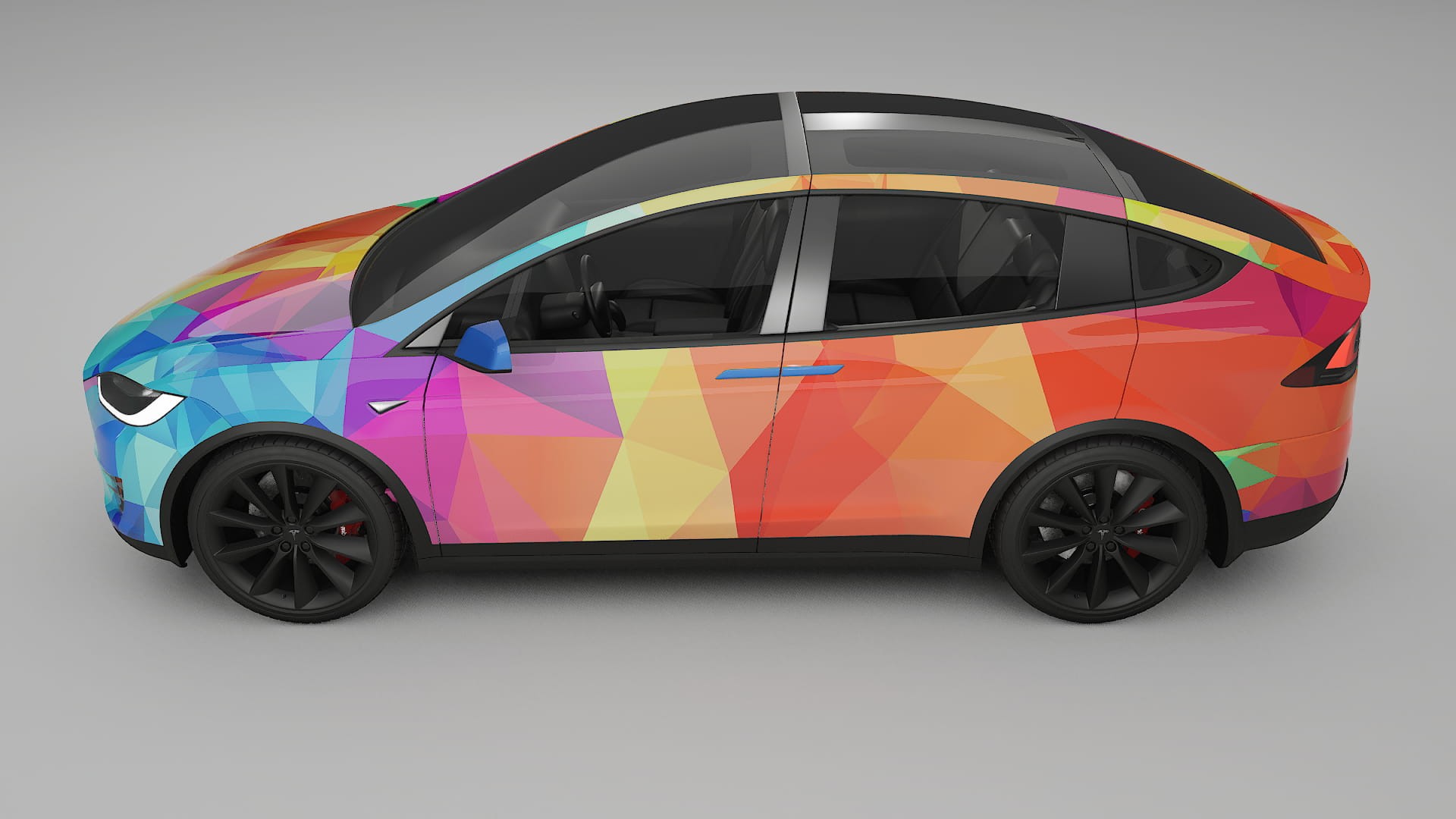 Tesla Model X VECTOR VIBE Designed Wrap PPF Kit – Printable Polyurethane Film