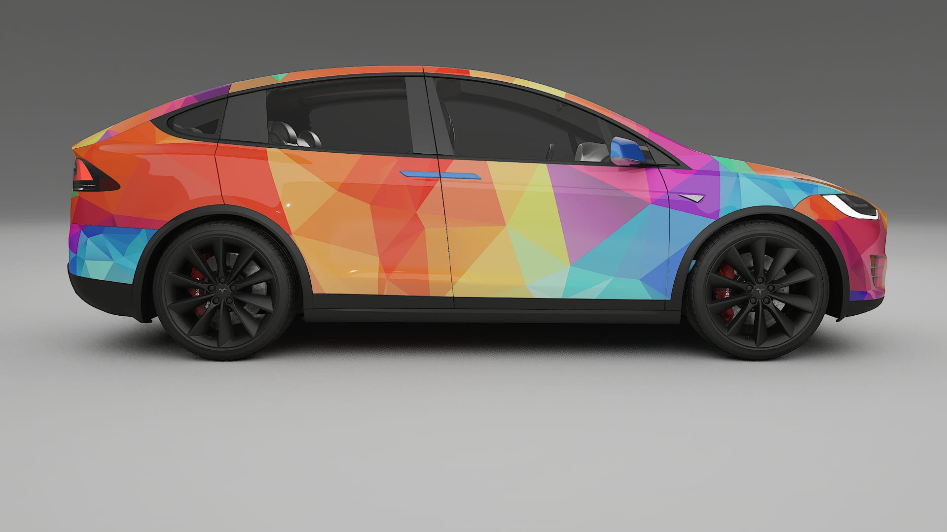 Tesla Model X VECTOR VIBE Designed Wrap PPF Kit – Printable Polyurethane Film