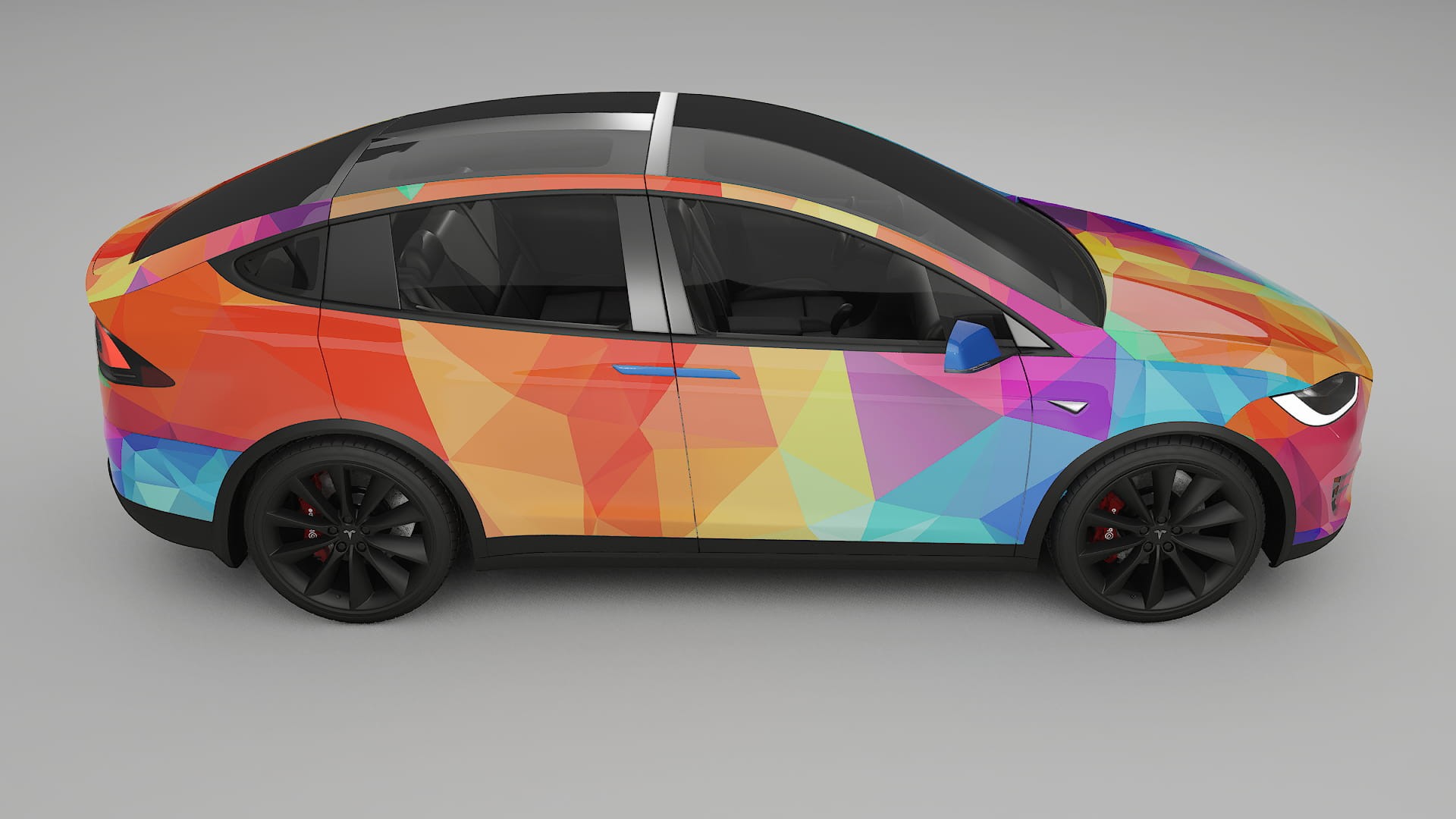 Tesla Model X VECTOR VIBE Designed Wrap PPF Kit – Printable Polyurethane Film