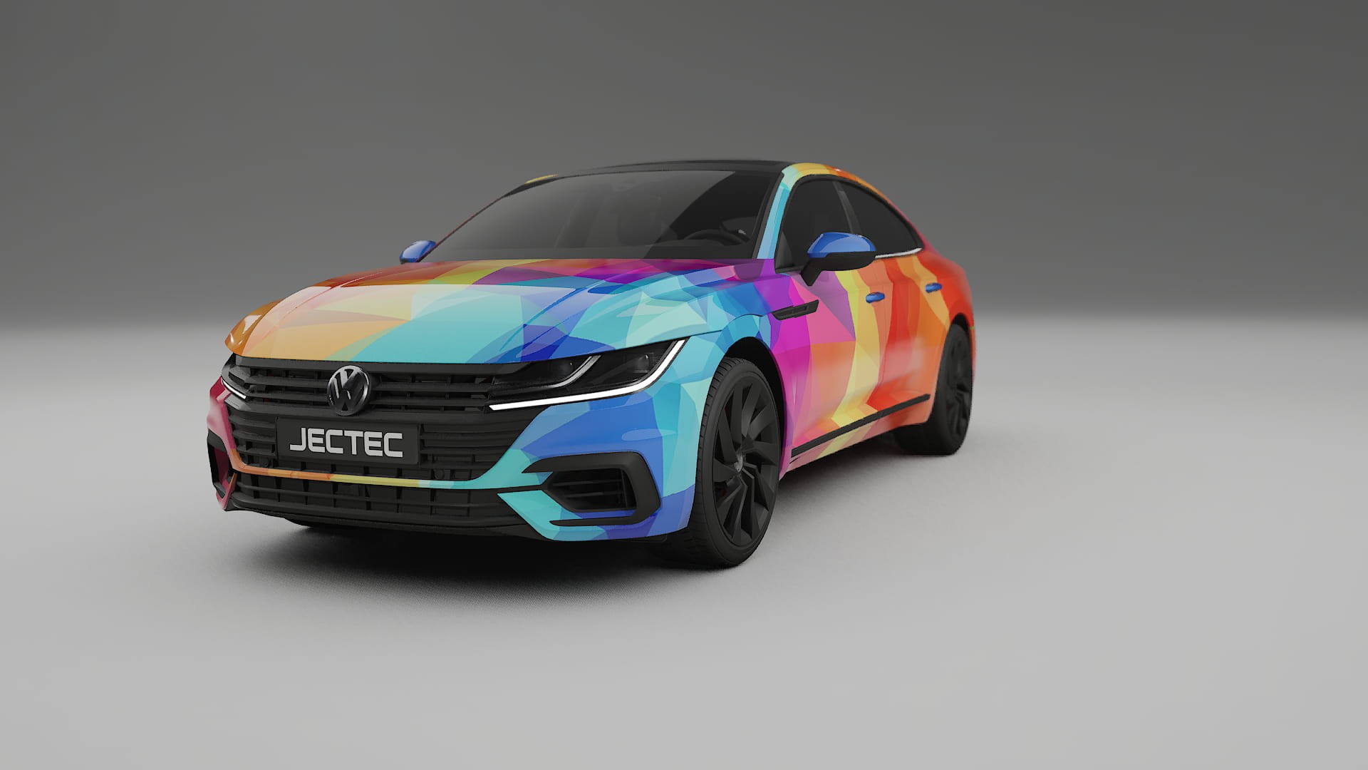 VW Arteon R 3H prefacelift pre-LCI VECTOR VIBE Designed Wrap PPF Kit – Printable Polyurethane Film