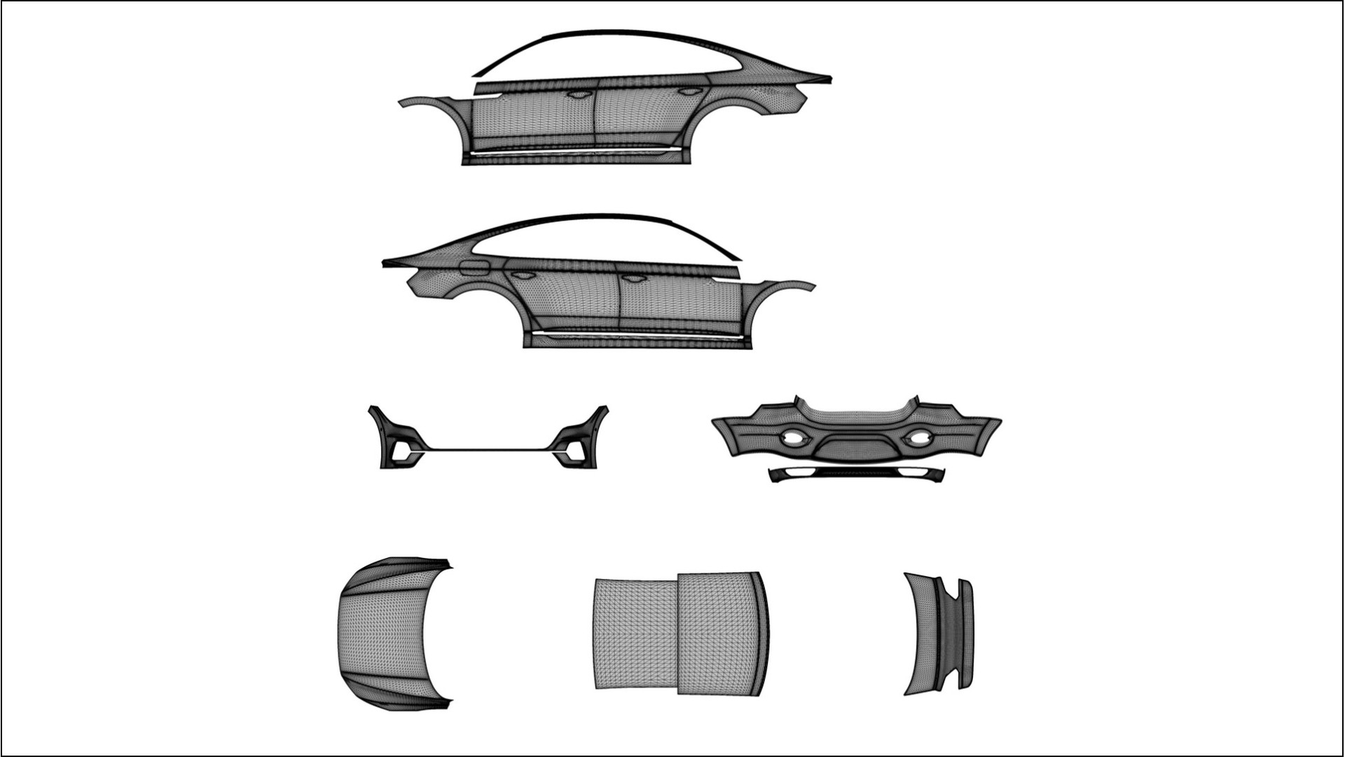 VW Arteon R 3H prefacelift pre-LCI VECTOR VIBE Designed Wrap PPF Kit – Printable Polyurethane Film 2