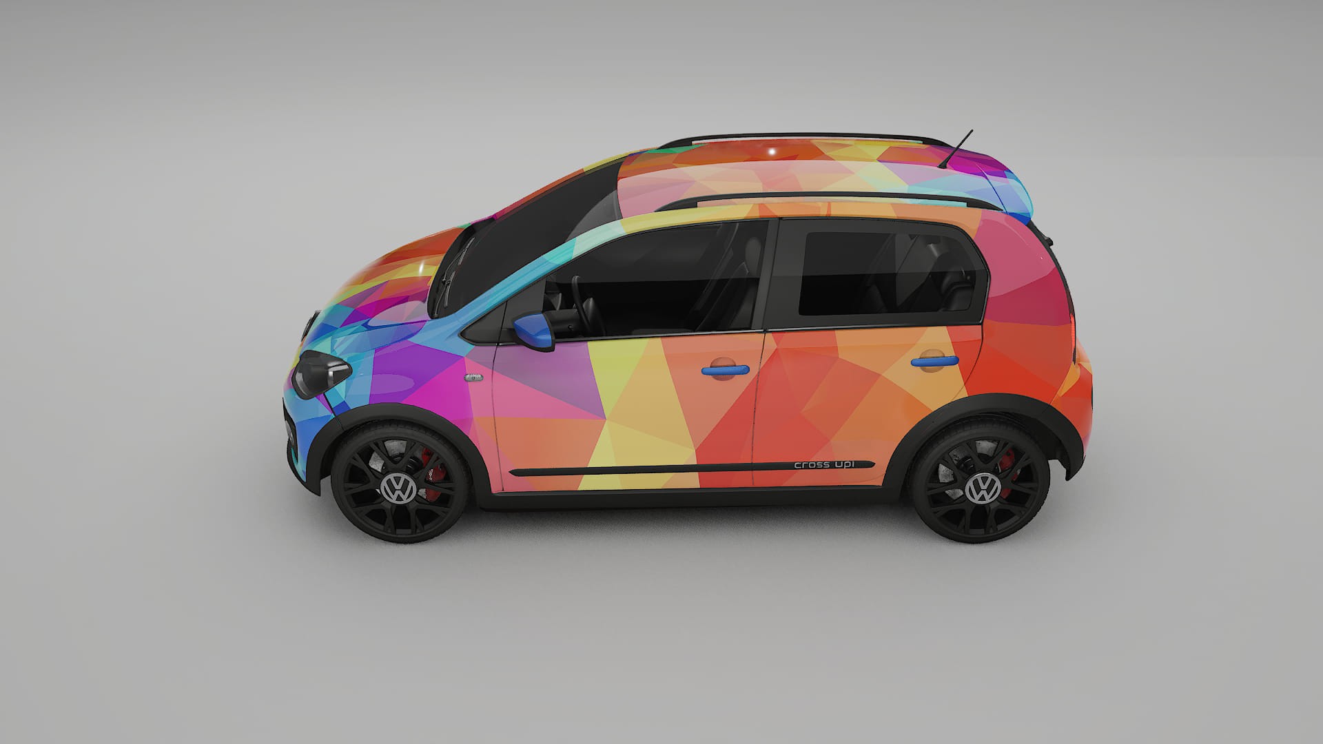 VW Cross Up VECTOR VIBE Designed Wrap PPF Kit – Printable Polyurethane Film