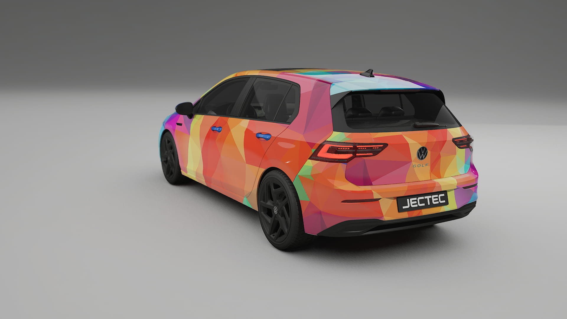VW Golf Mk8 VECTOR VIBE Designed Wrap PPF Kit – Printable Polyurethane Film