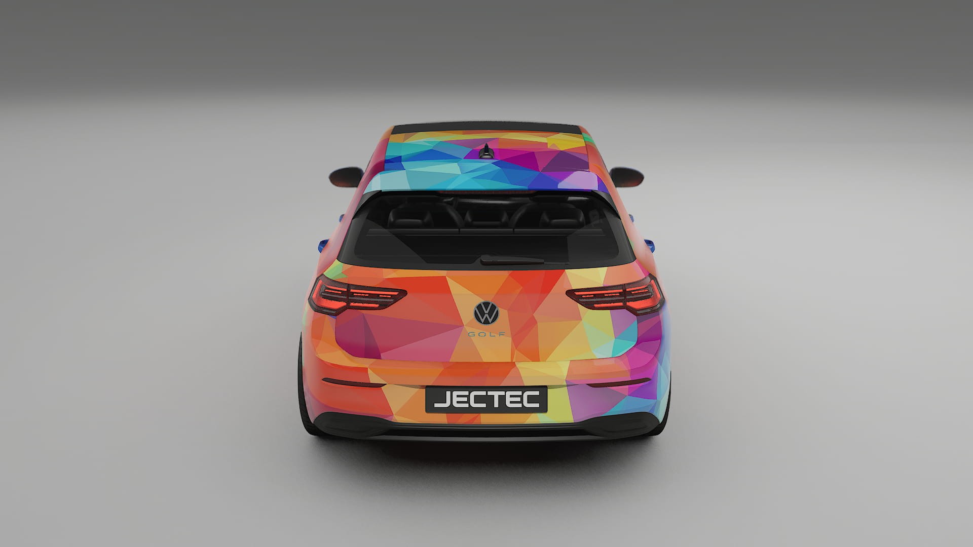 VW Golf Mk8 VECTOR VIBE Designed Wrap PPF Kit – Printable Polyurethane Film
