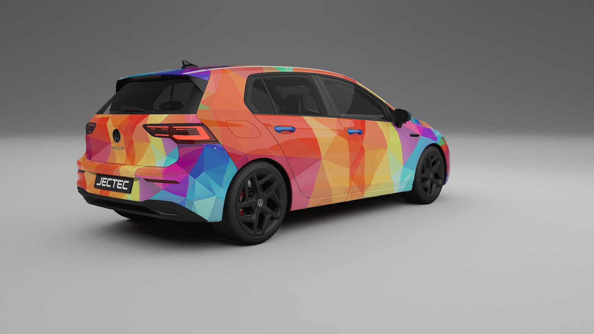 VW Golf Mk8 VECTOR VIBE Designed Wrap PPF Kit – Printable Polyurethane Film