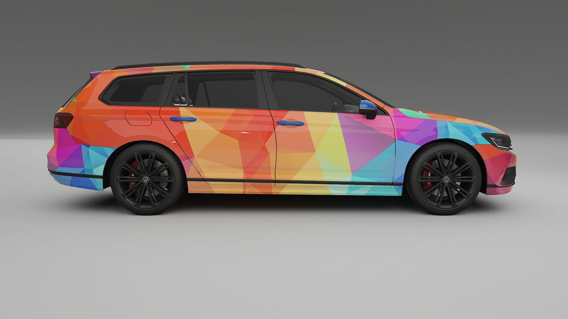 VW Passat VariantR B8 VECTOR VIBE Designed Wrap PPF Kit – Printable Polyurethane Film