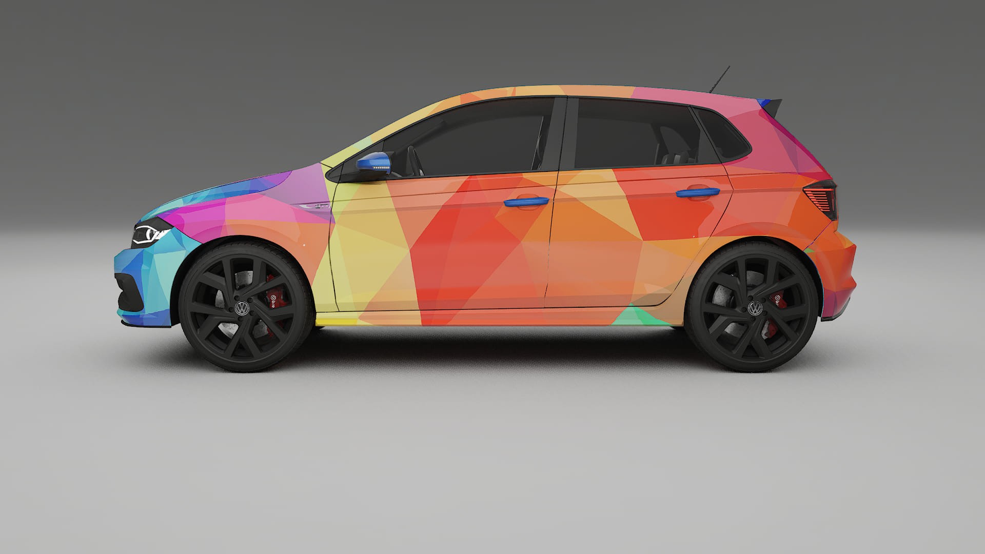 VW Polo GTI VI VECTOR VIBE Designed Wrap PPF Kit – Printable Polyurethane Film