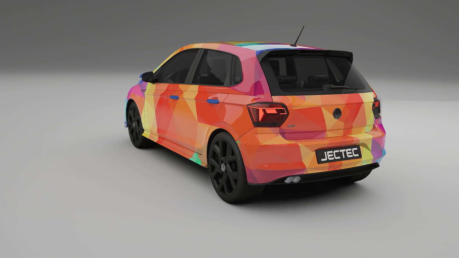 VW Polo GTI VI VECTOR VIBE Designed Wrap PPF Kit – Printable Polyurethane Film