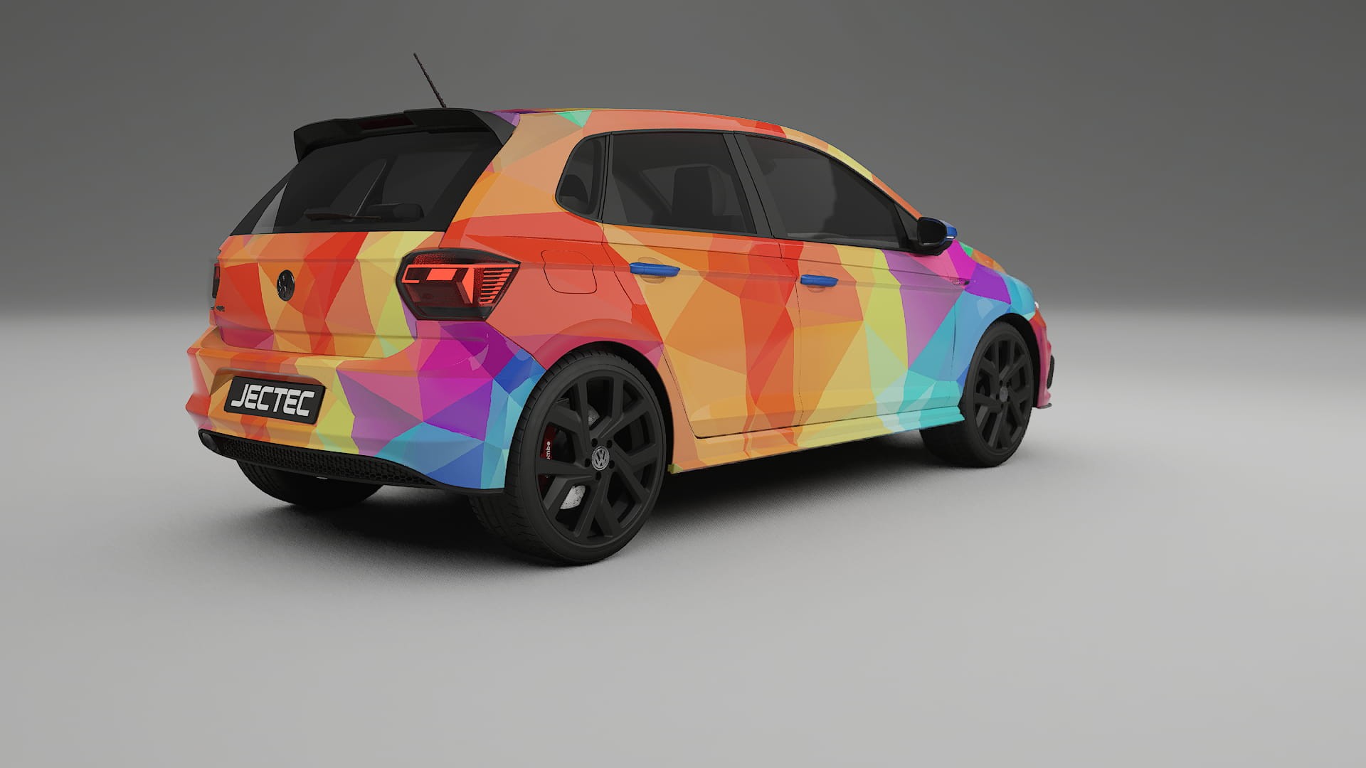 VW Polo GTI VI VECTOR VIBE Designed Wrap PPF Kit – Printable Polyurethane Film