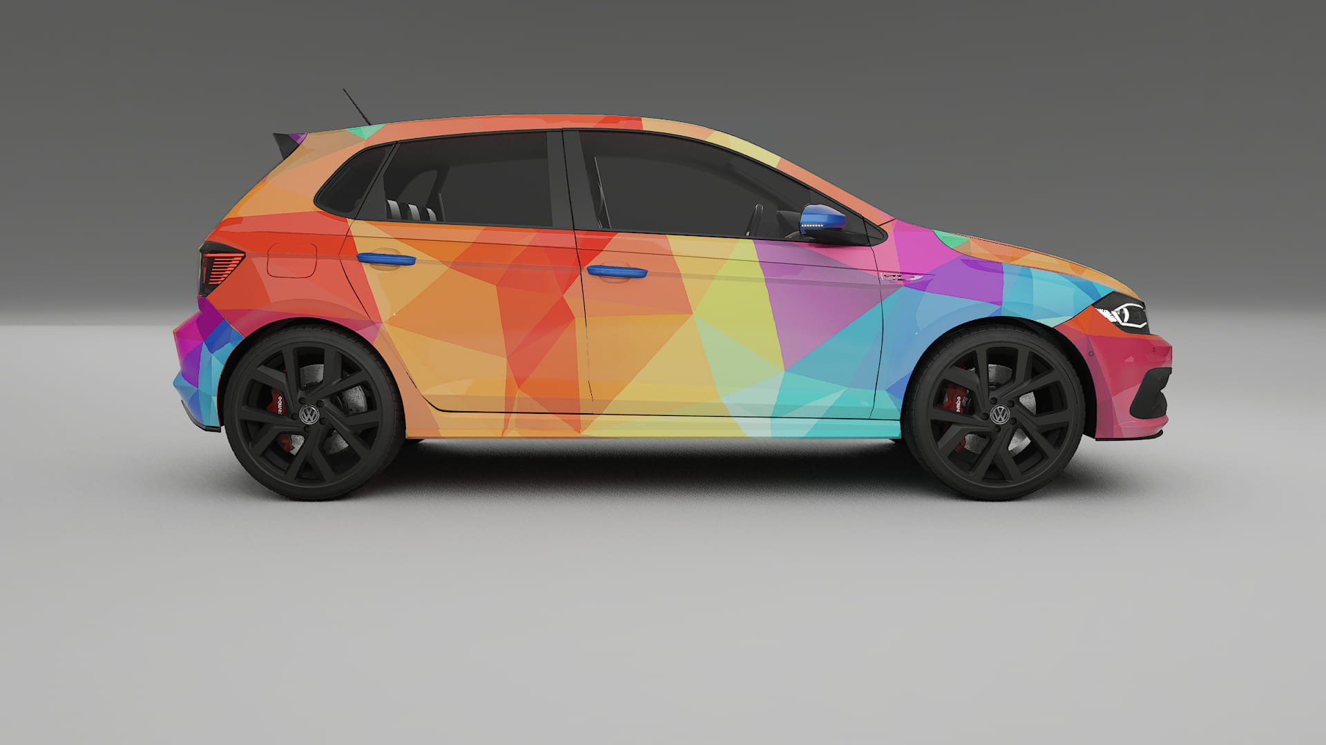 VW Polo GTI VI VECTOR VIBE Designed Wrap PPF Kit – Printable Polyurethane Film