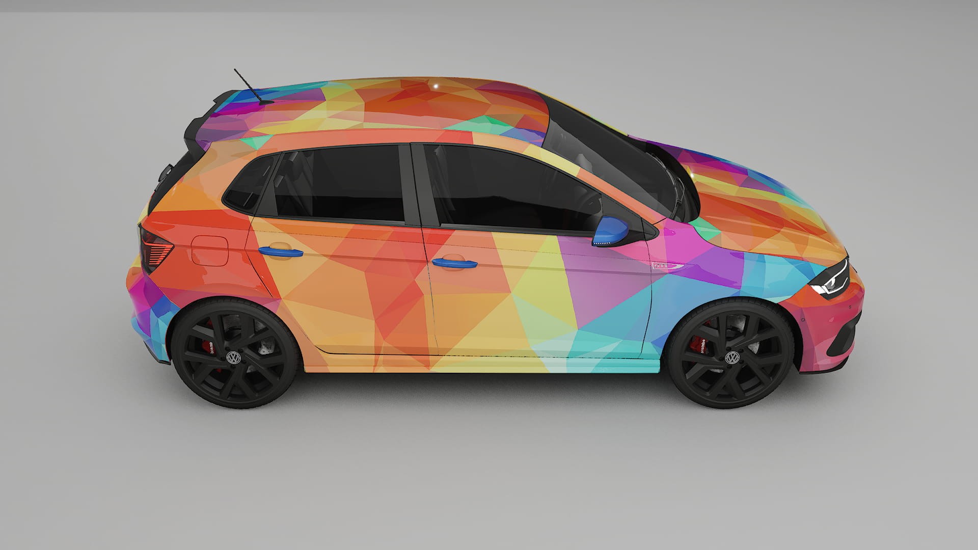 VW Polo GTI VI VECTOR VIBE Designed Wrap PPF Kit – Printable Polyurethane Film