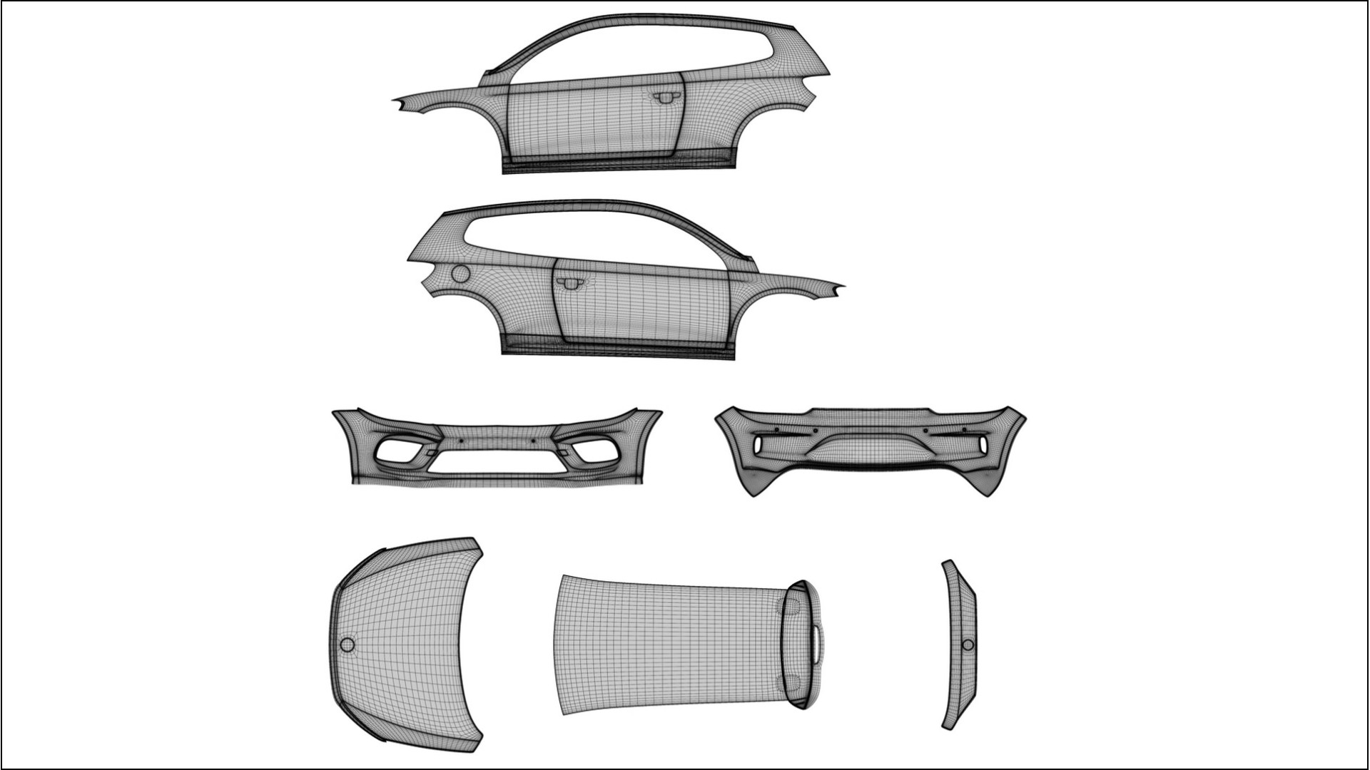 VW Scirocco R III VECTOR VIBE Designed Wrap PPF Kit – Printable Polyurethane Film 2