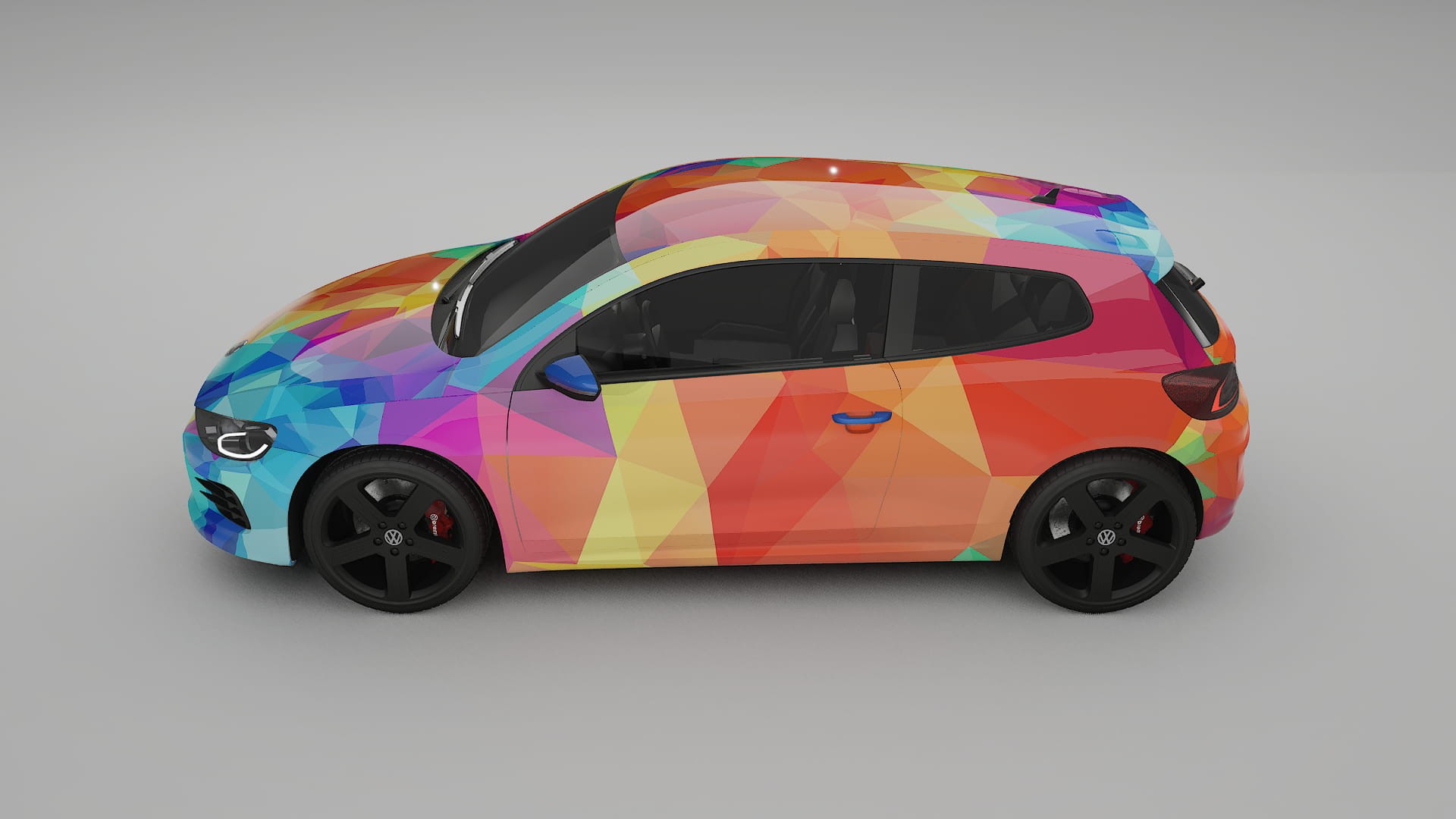 VW Scirocco R III VECTOR VIBE Designed Wrap PPF Kit – Printable Polyurethane Film