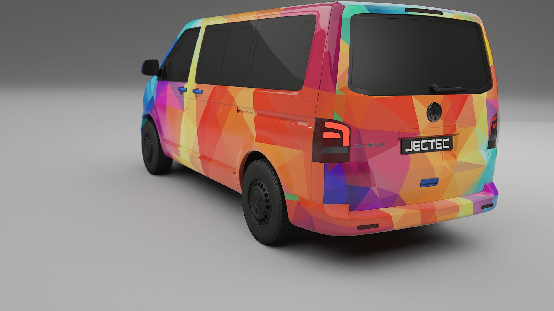 VW Transporter T5 Caravelle VECTOR VIBE Designed Wrap PPF Kit – Printable Polyurethane Film