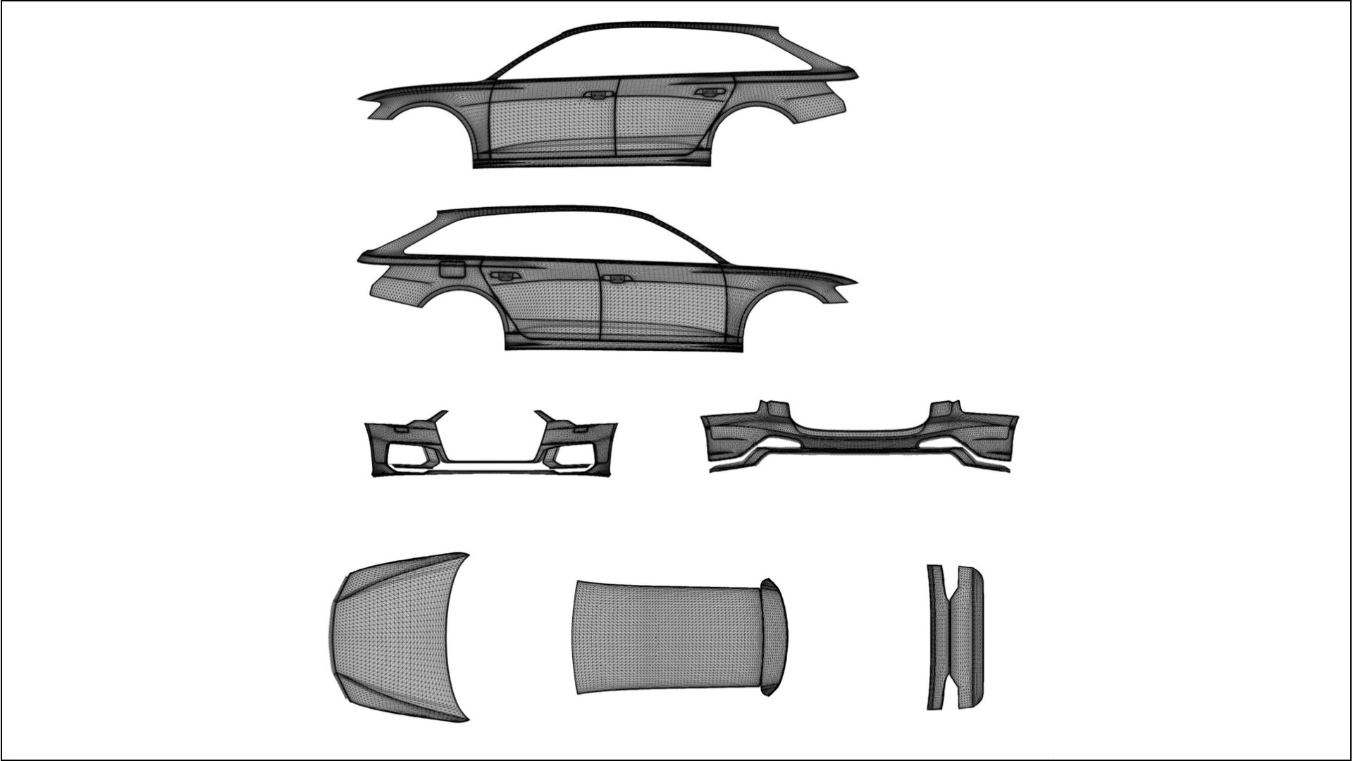 Audi S6 Avant prefacelift pre-LCI C8 NINJA TURTLES Designed Wrap PPF Kit – Printable Polyurethane Film