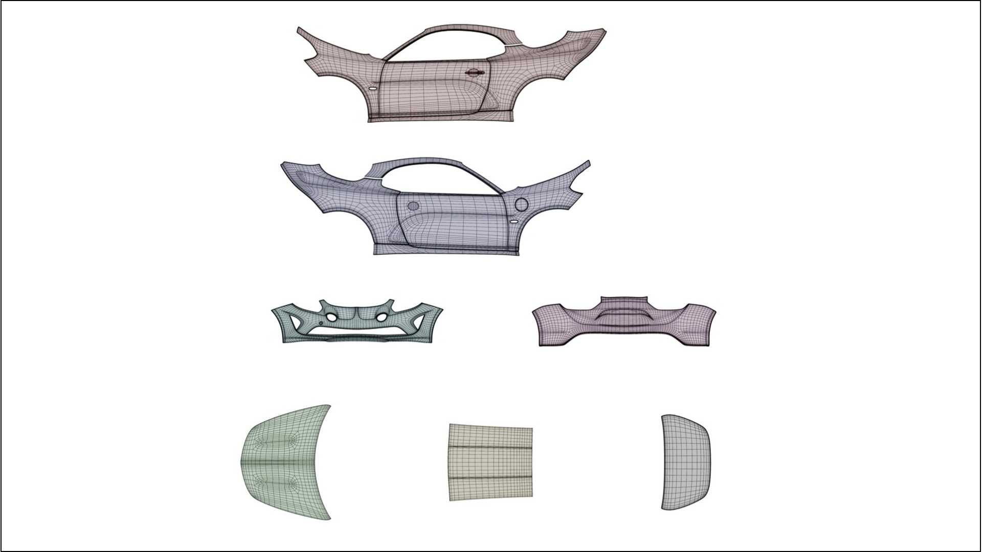 Renault Alpine A110 NINJA TURTLES Designed Wrap PPF Kit – Printable Polyurethane Film
