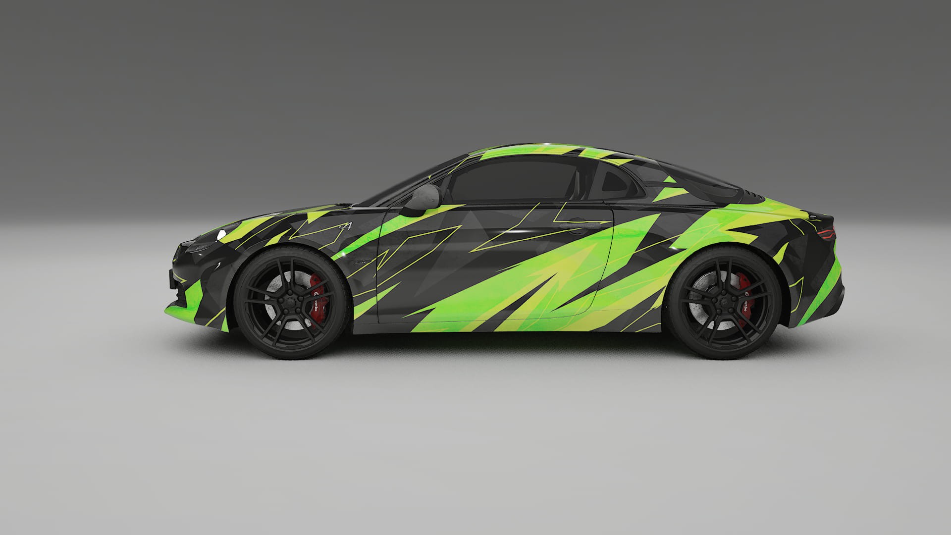 Renault Alpine A110 NINJA TURTLES Designed Wrap PPF Kit – Printable Polyurethane Film