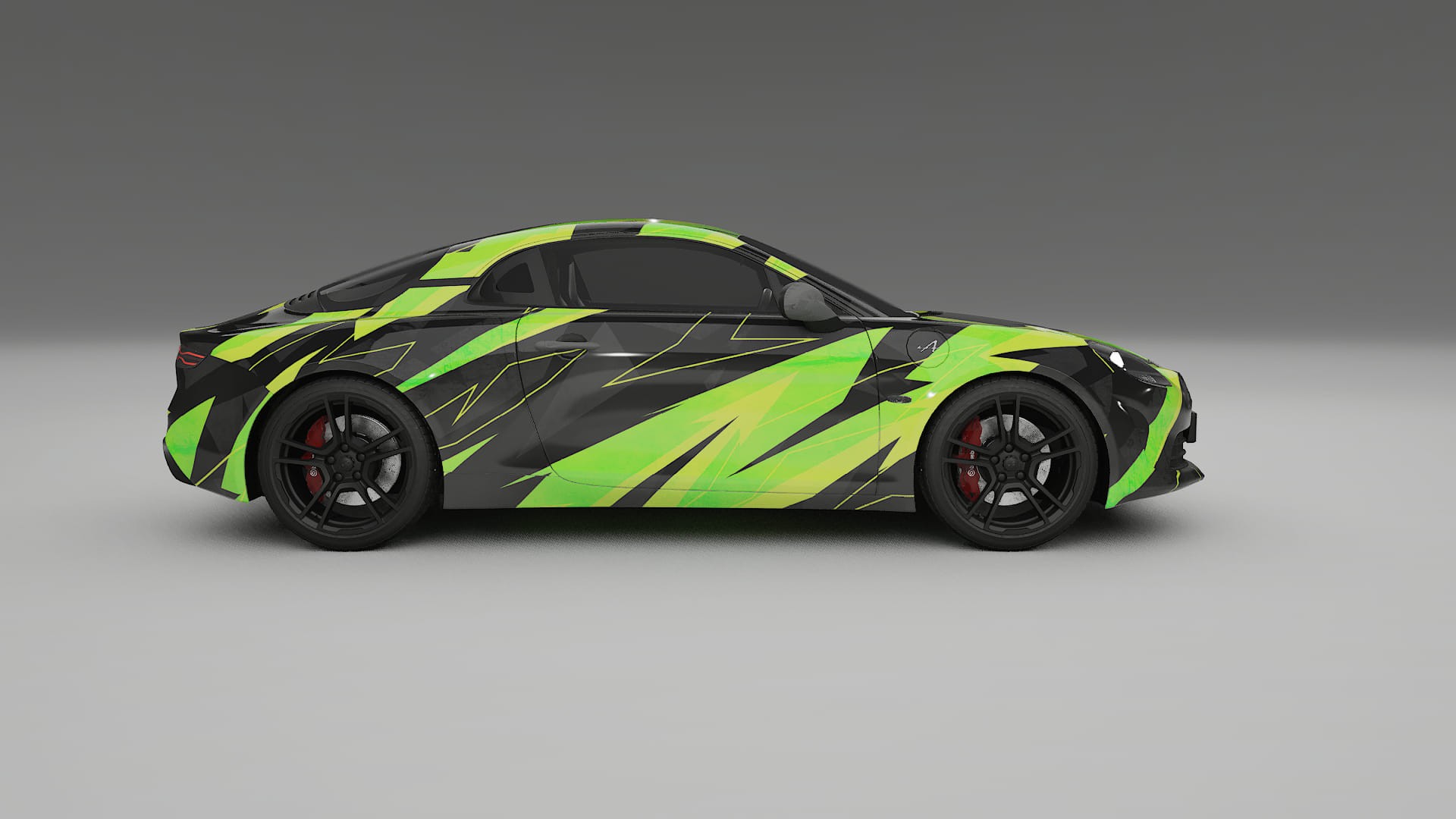 Renault Alpine A110 NINJA TURTLES Designed Wrap PPF Kit – Printable Polyurethane Film
