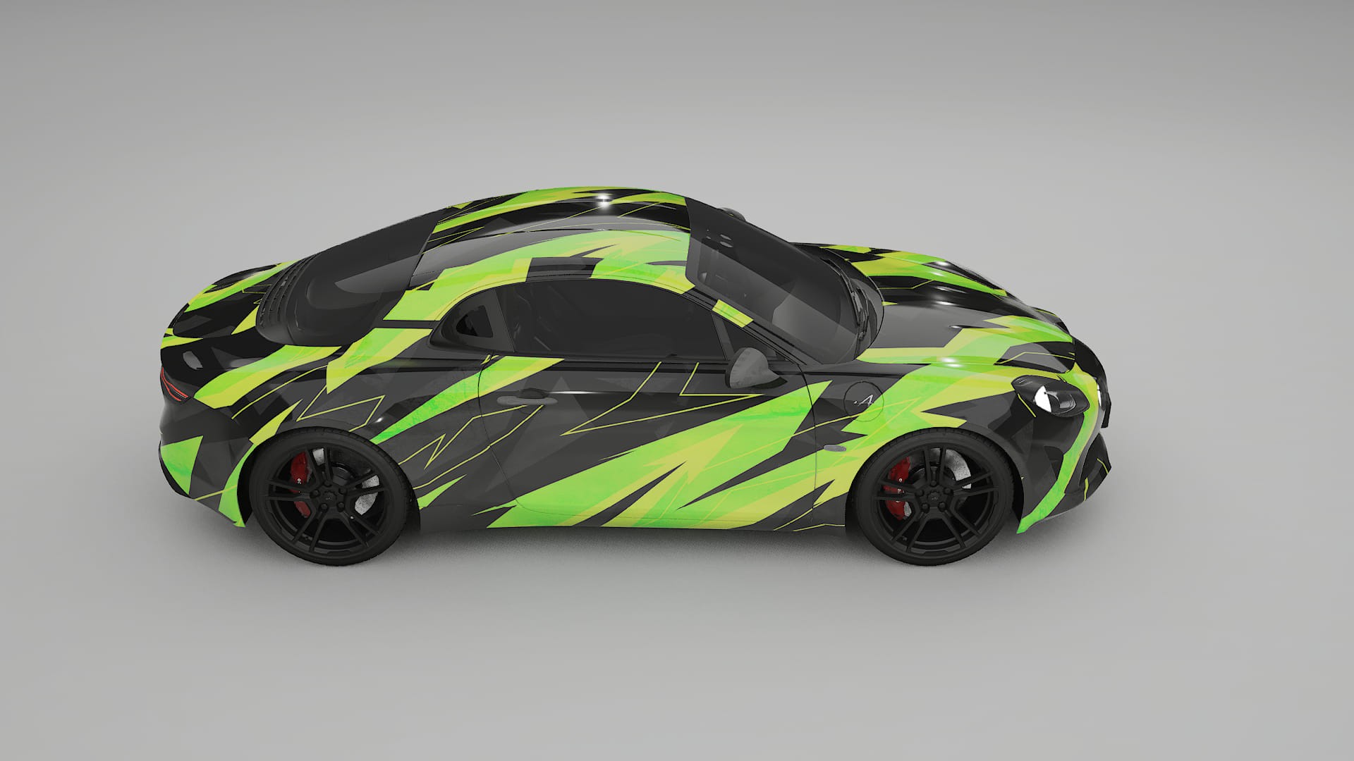 Renault Alpine A110 NINJA TURTLES Designed Wrap PPF Kit – Printable Polyurethane Film