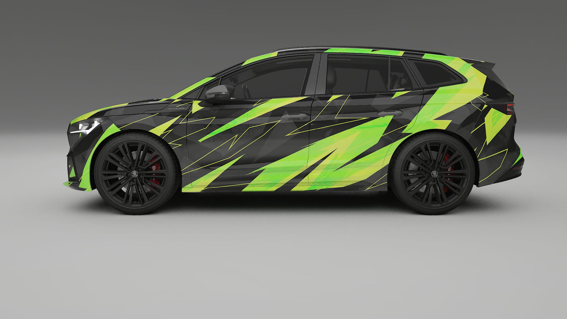 Škoda Enyaq MEB NINJA TURTLES Designed Wrap PPF Kit – Printable Polyurethane Film