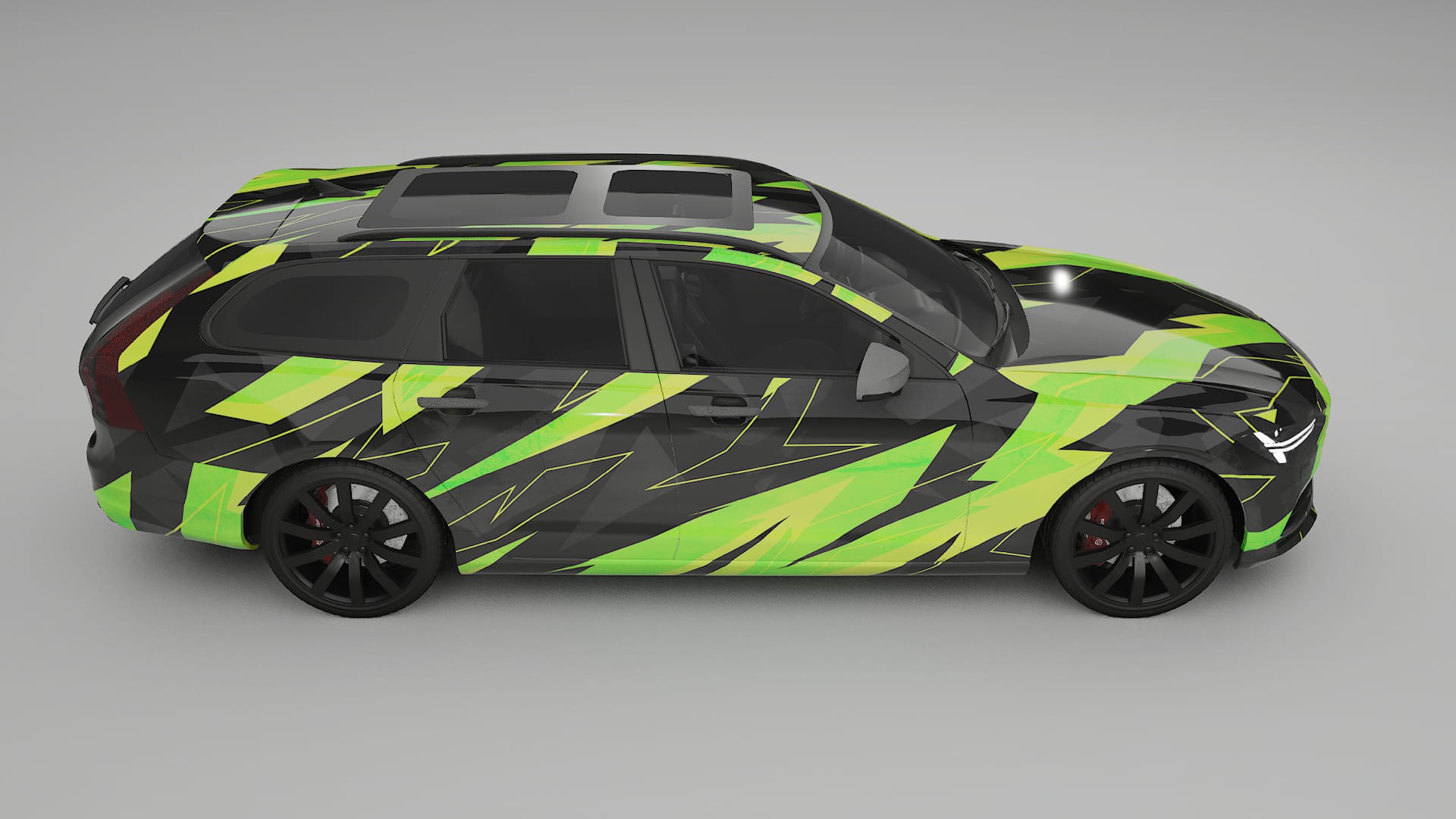 Volvo V90 P5 NINJA TURTLES Designed Wrap PPF Kit – Printable Polyurethane Film
