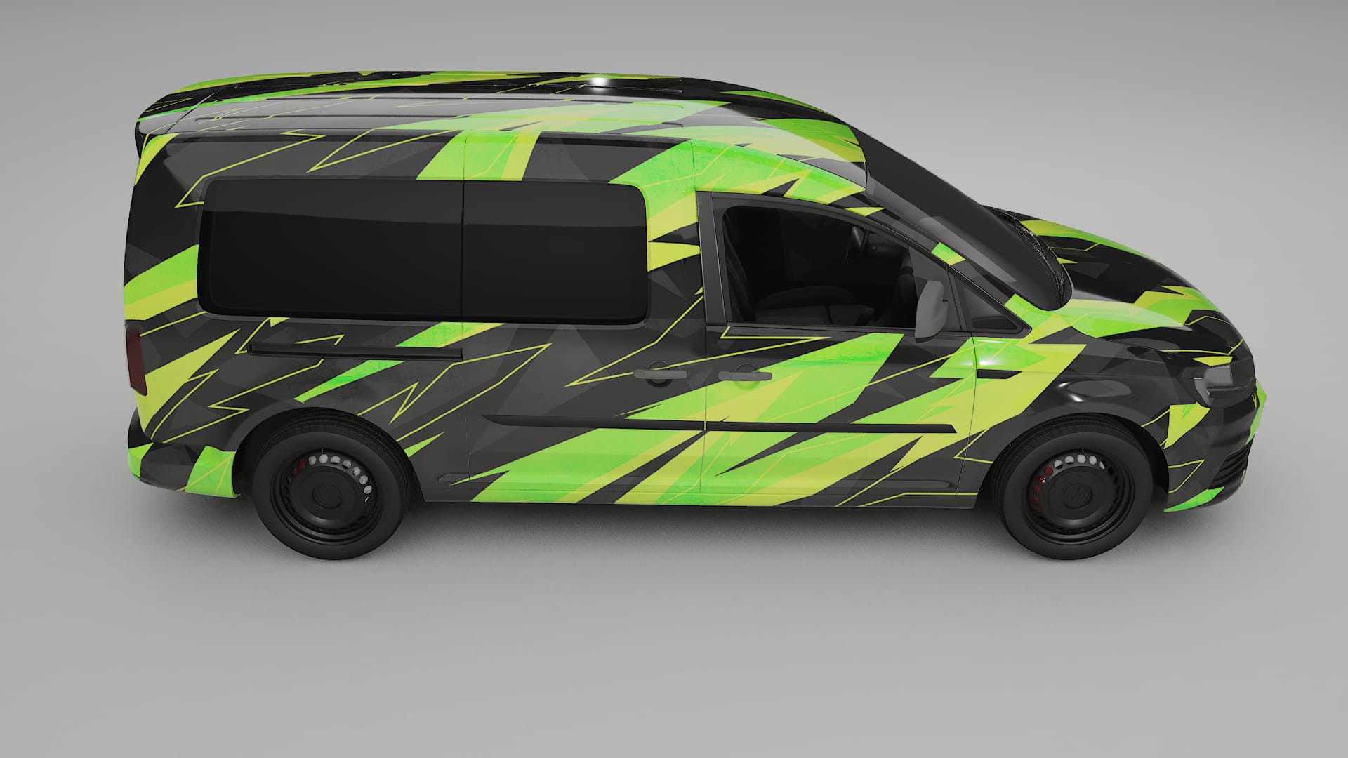 VW Caddy Maxi SB NINJA TURTLES Designed Wrap PPF Kit – Printable Polyurethane Film