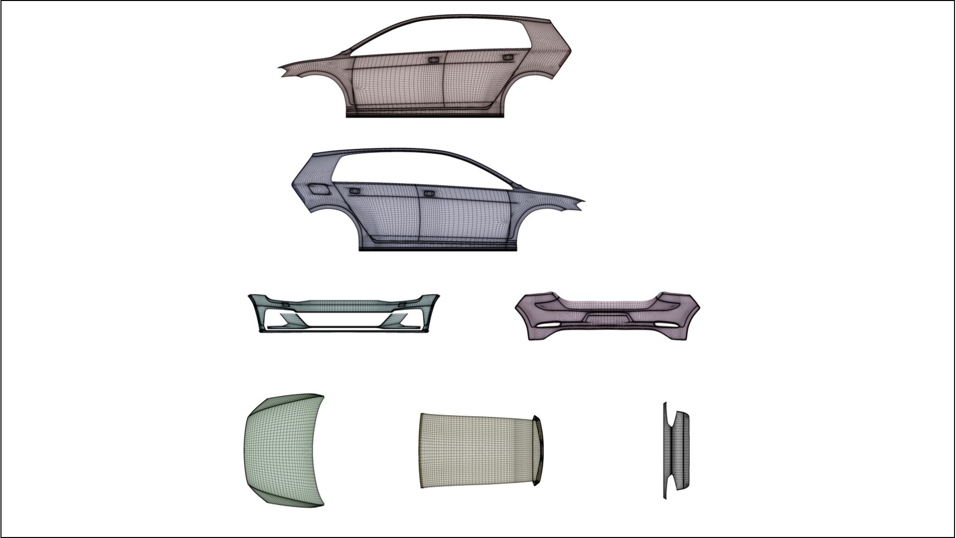 VW Golf Mk7 NINJA TURTLES Designed Wrap PPF Kit – Printable Polyurethane Film