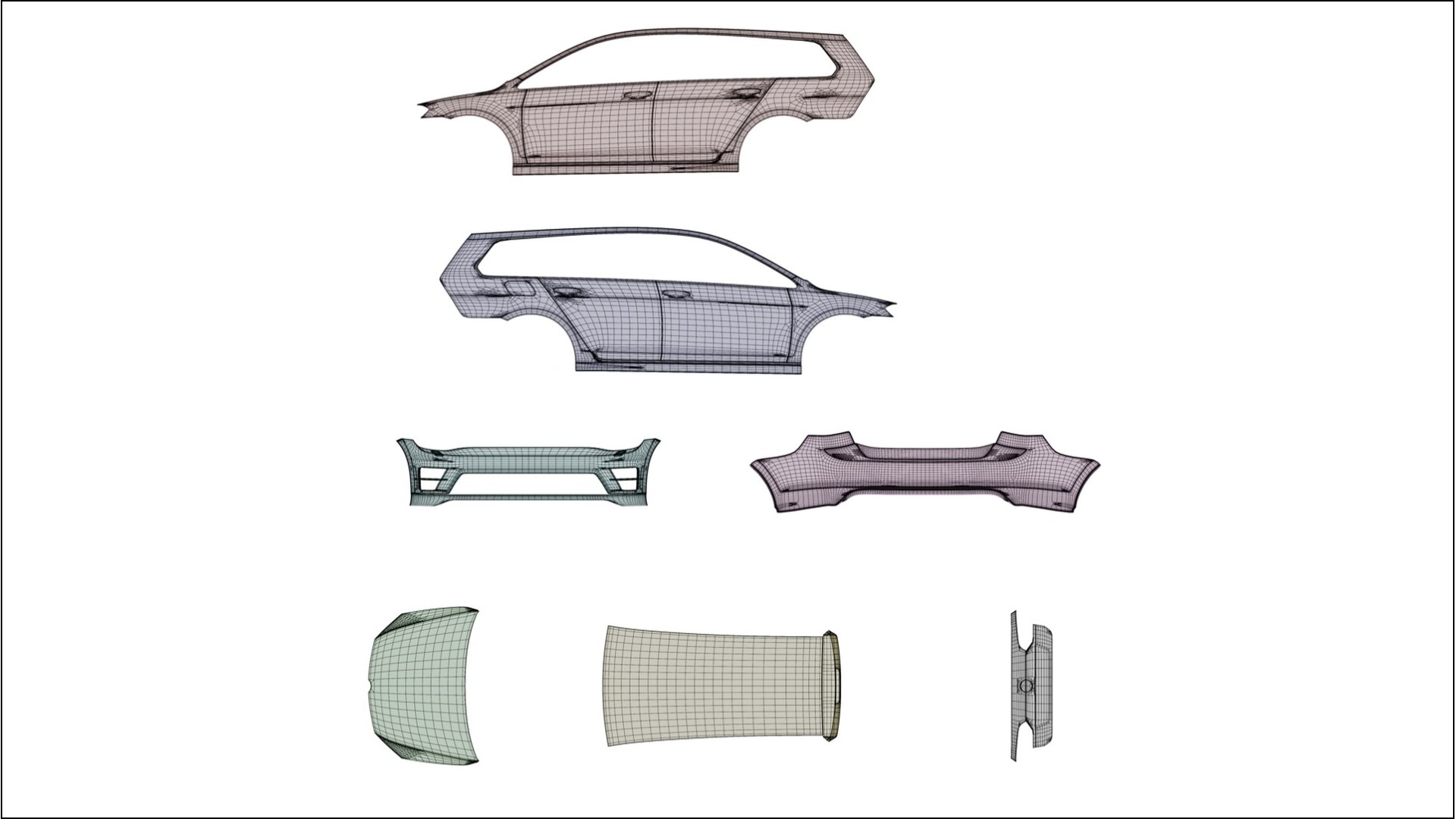 VW Golf Variant Mk7 NINJA TURTLES Designed Wrap PPF Kit – Printable Polyurethane Film 2