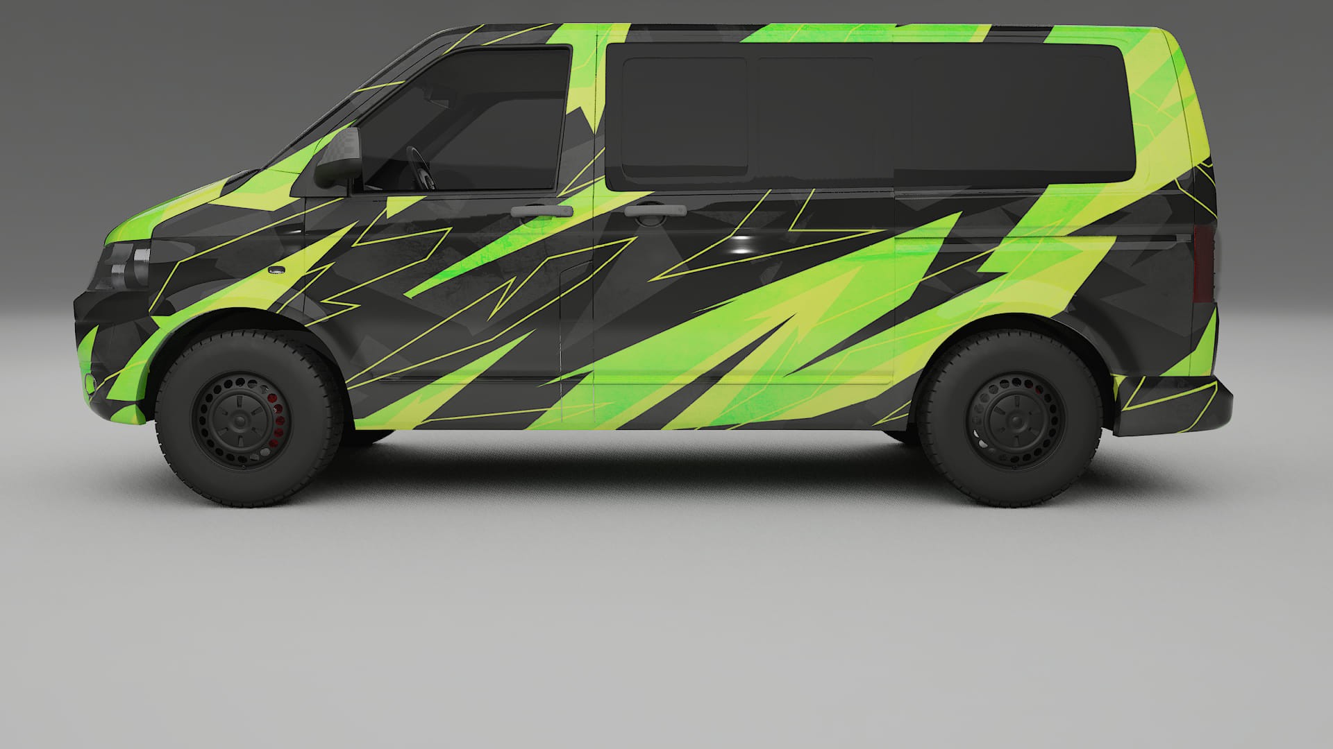 VW Transporter T5 Caravelle NINJA TURTLES Designed Wrap PPF Kit – Printable Polyurethane Film