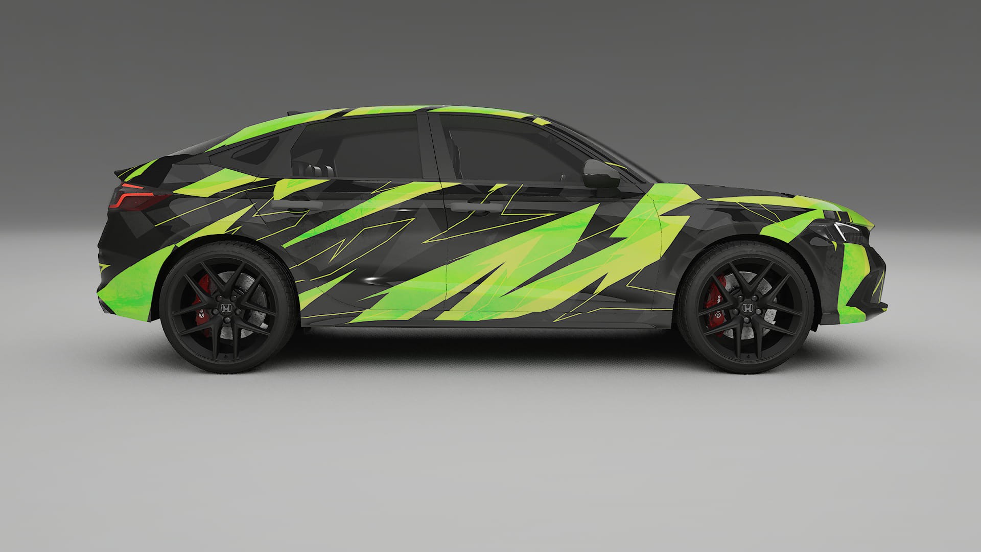 Honda Honda Civic hatchback NINJA TURTLES Designed Wrap PPF Kit – Printable Polyurethane Film