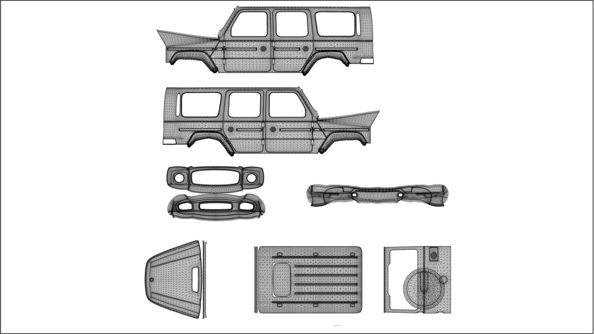 Mercedes G63 AMG W463A COBRA 11 Designed Wrap PPF Kit – Printable Polyurethane Film