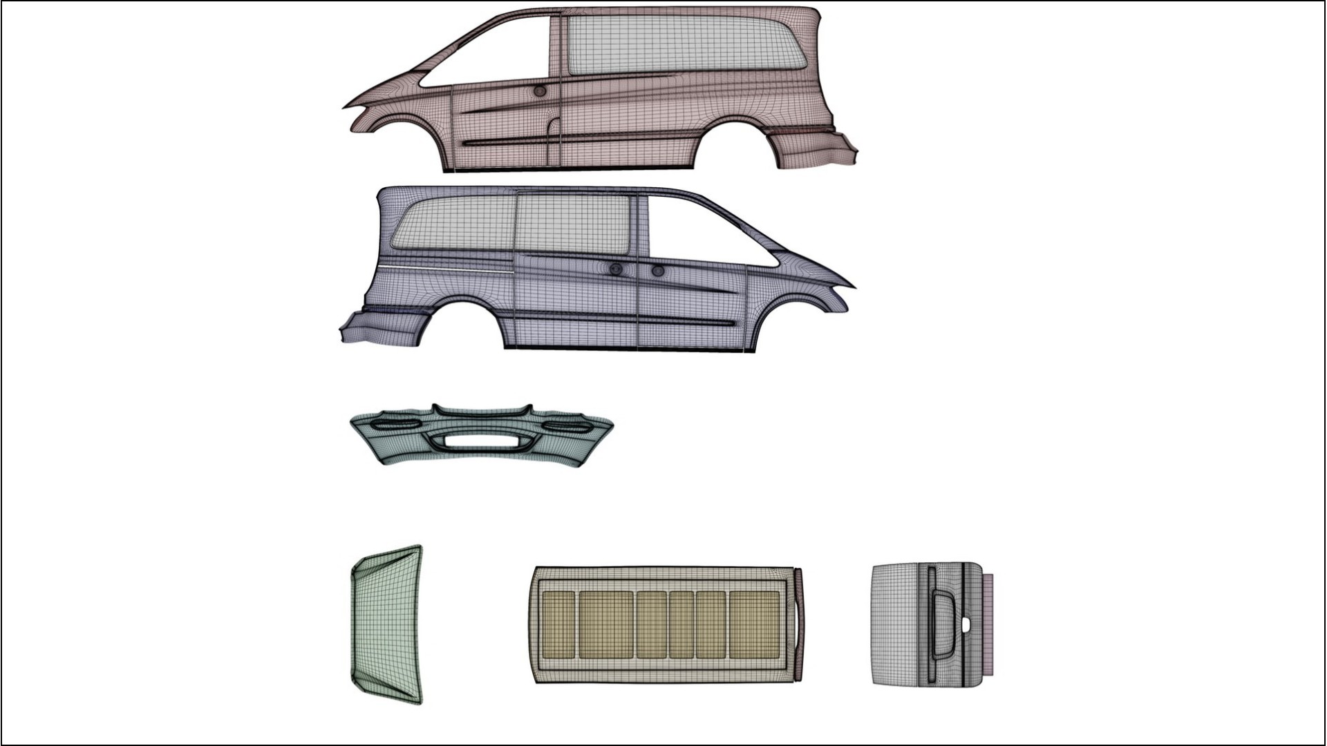 Mercedes Vito Short W639 facelift LCI COBRA 11 Designed Wrap PPF Kit – Printable Polyurethane Film