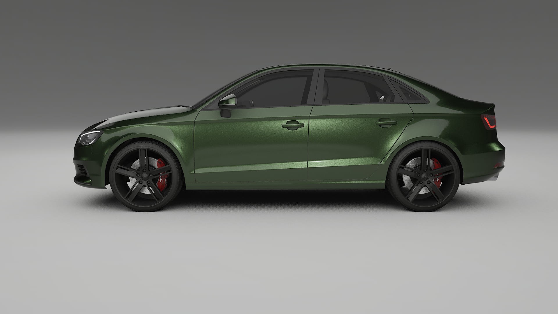 Audi A3 8V sedan prefacelift pre-LCI TPU Paint Protection Film | LAGOON Color Change PPF Full Pre-Cut Kit