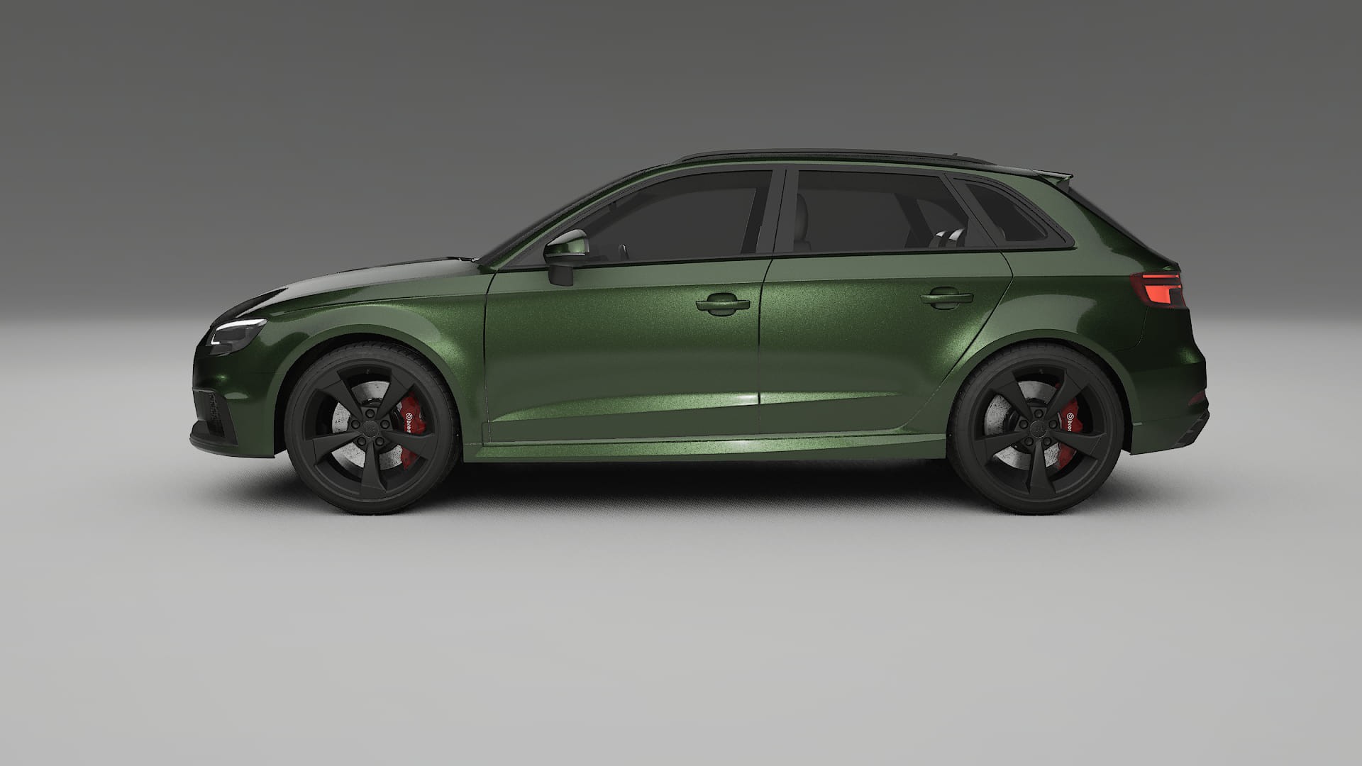 Audi RS3 Sportback 8V facelift LCI TPU Paint Protection Film | LAGOON Color Change PPF Full Pre-Cut Kit