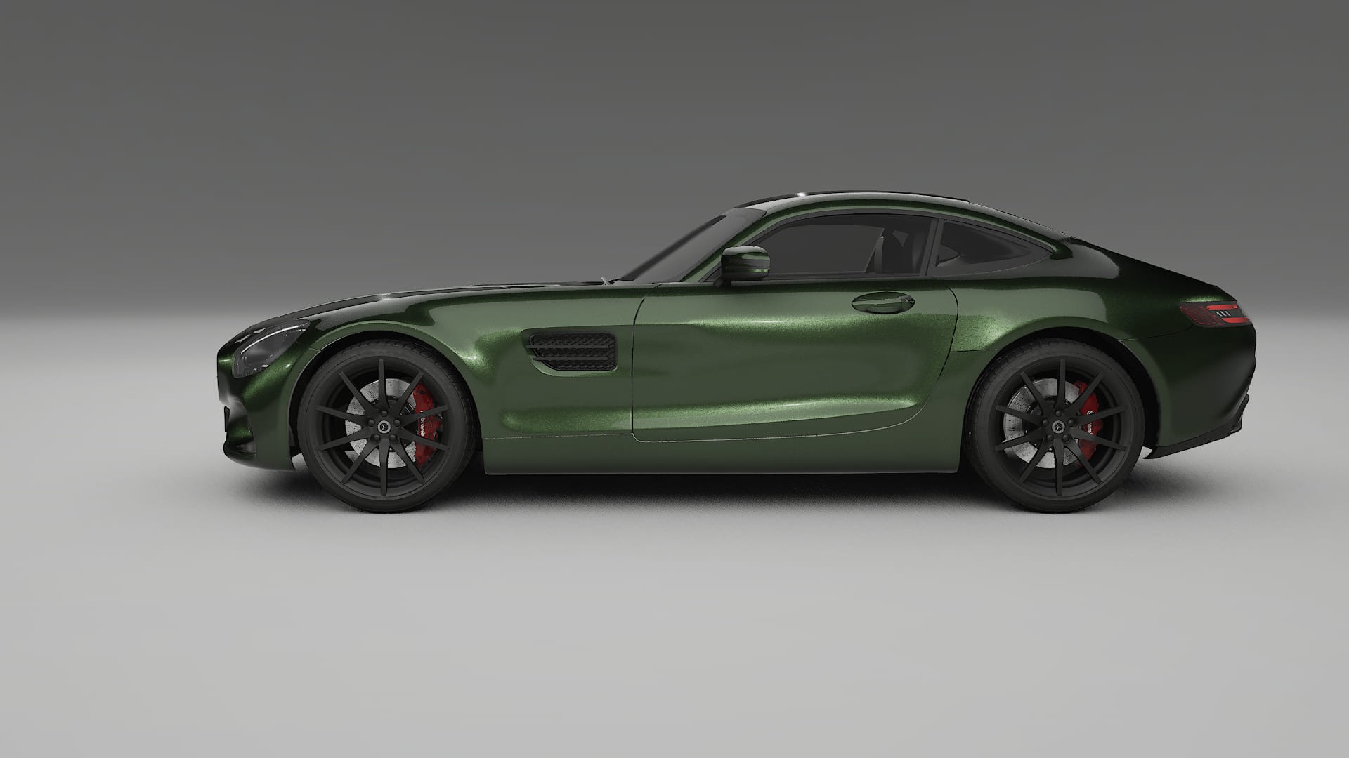 Mercedes AMG GT C190 Coupe TPU Paint Protection Film | LAGOON Color Change PPF Full Pre-Cut Kit