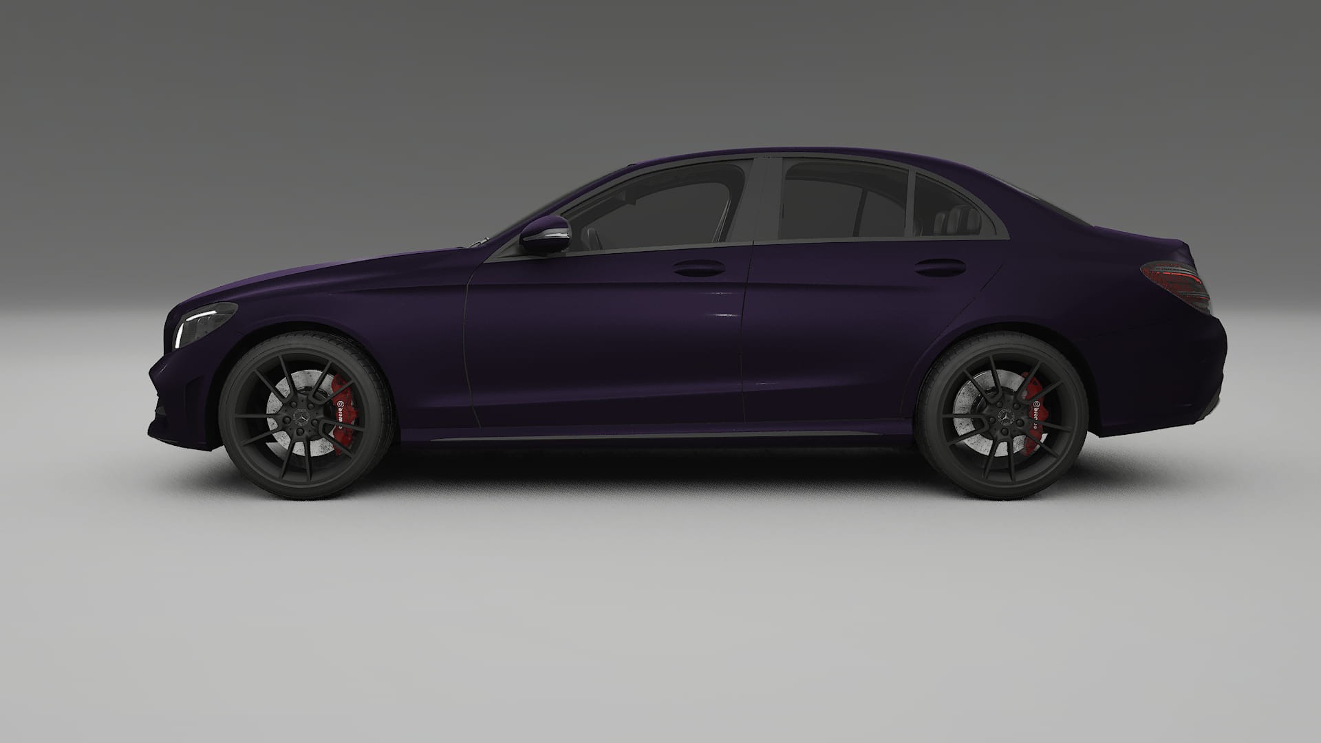 Mercedes C-Class W205 AMG sedan TPU Paint Protection Film | VIOLET Color Change PPF Full Pre-Cut Kit