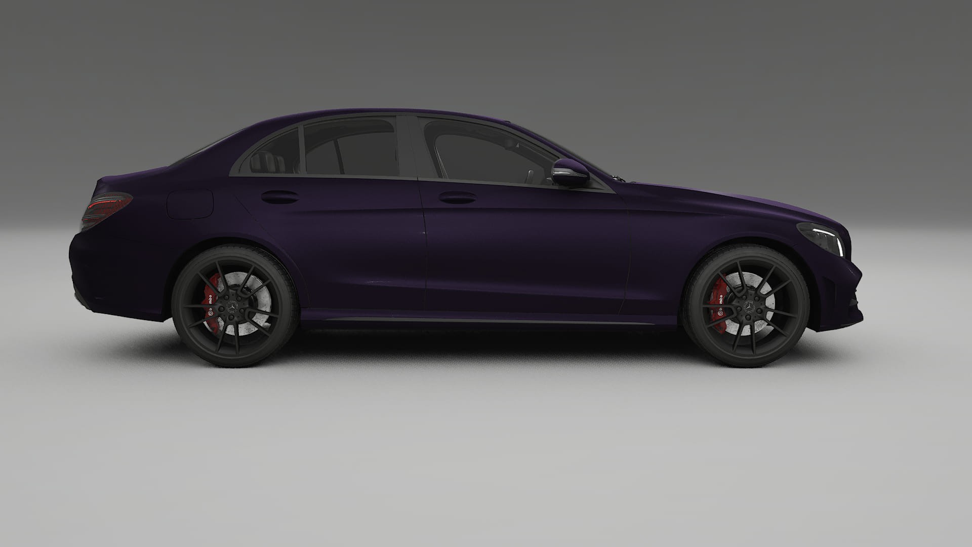 Mercedes C-Class W205 AMG sedan TPU Paint Protection Film | VIOLET Color Change PPF Full Pre-Cut Kit