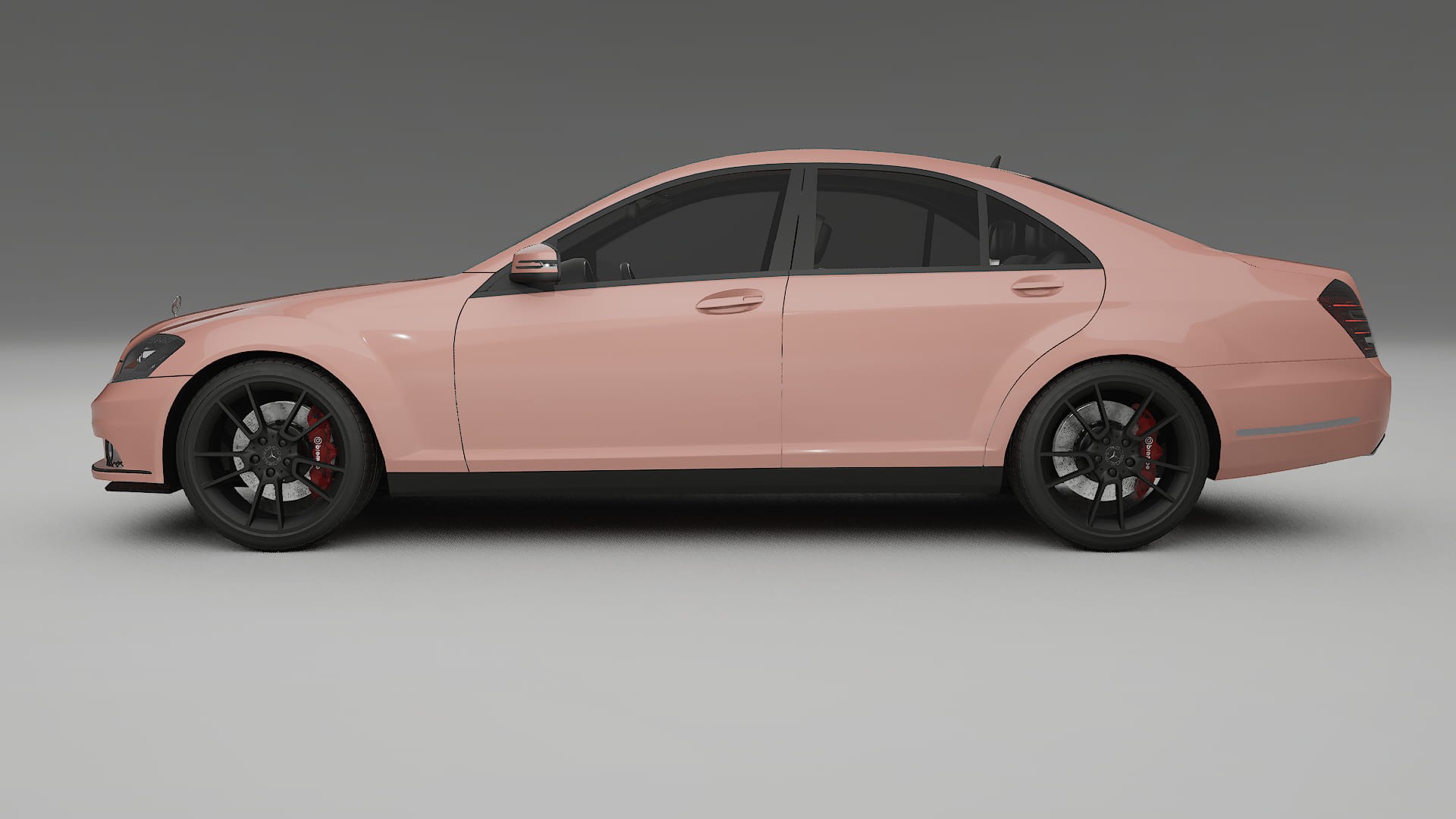 Mercedes S-class W221 facelift LCI TPU Paint Protection Film | BLUSH Color Change PPF Full Pre-Cut Kit