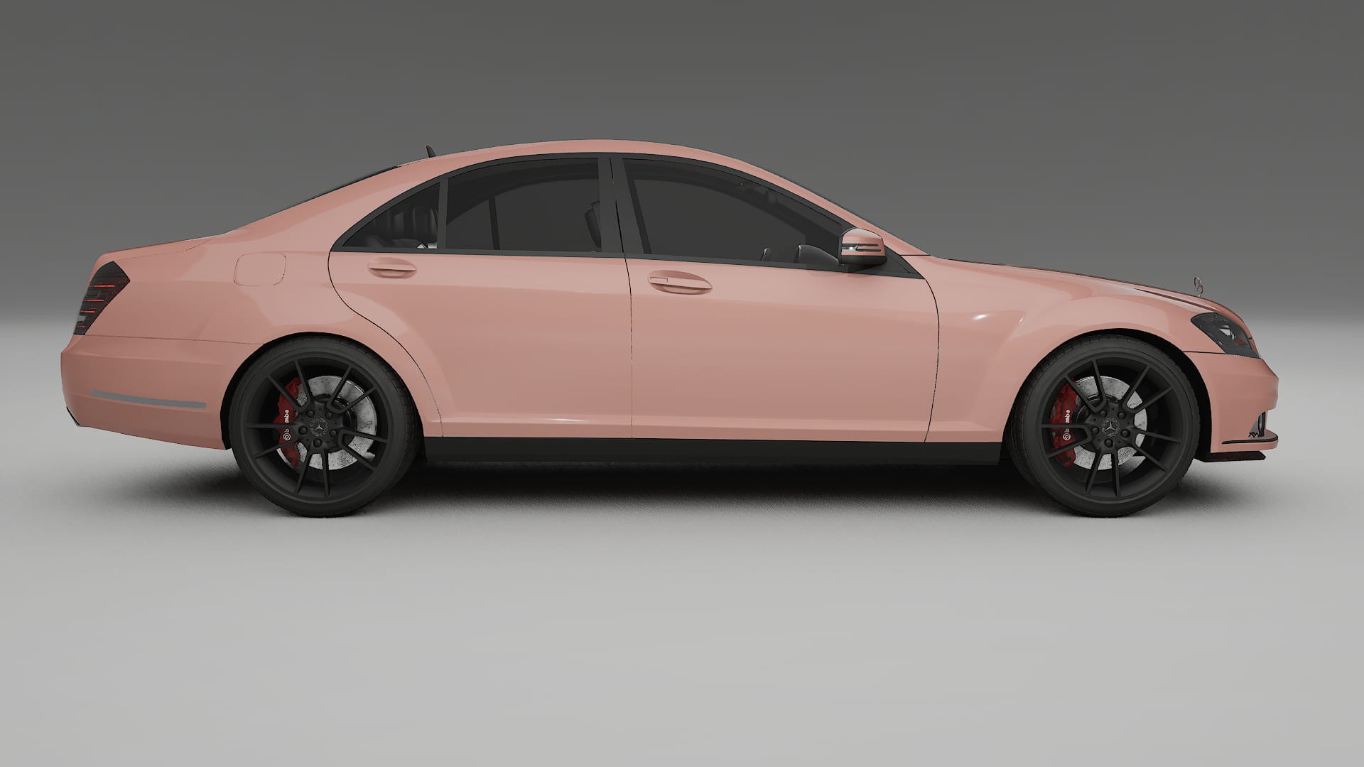 Mercedes S-class W221 facelift LCI TPU Paint Protection Film | BLUSH Color Change PPF Full Pre-Cut Kit