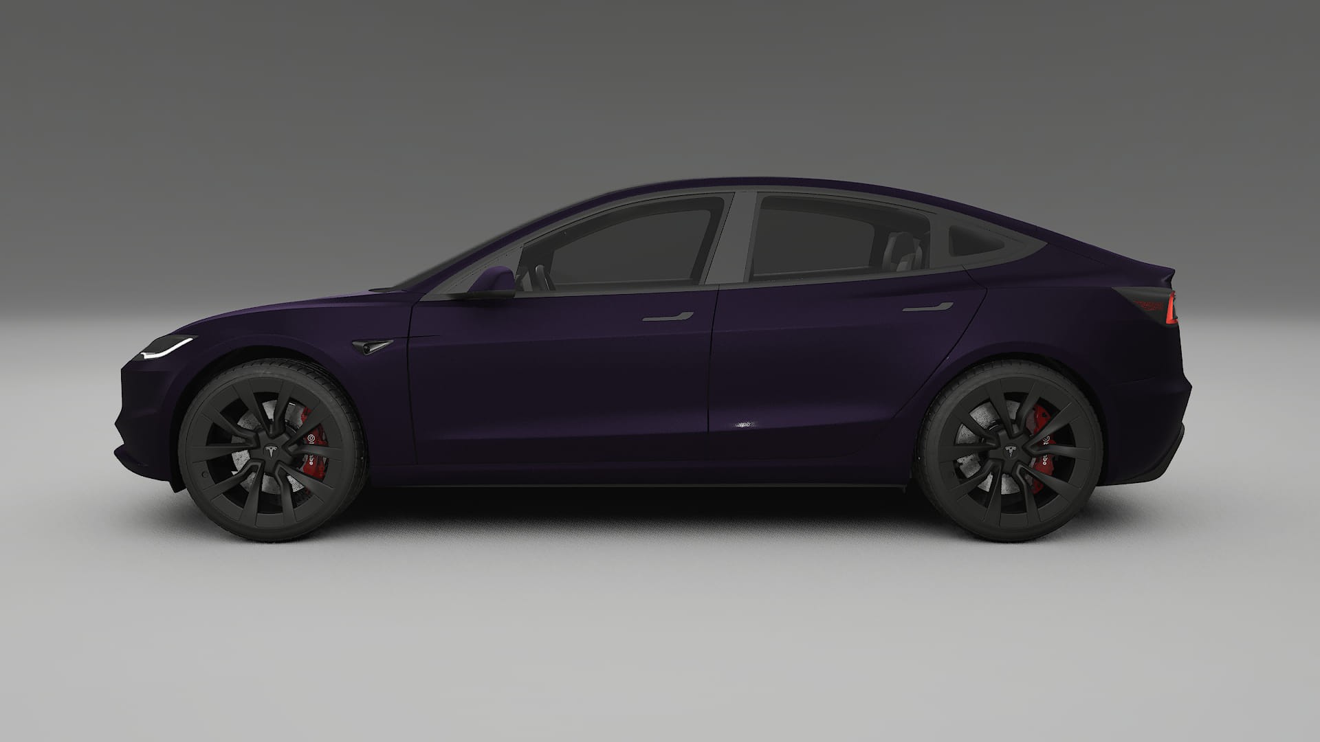 Tesla Model3 Highland TPU Paint Protection Film | VIOLET Color Change PPF Full Pre-Cut Kit