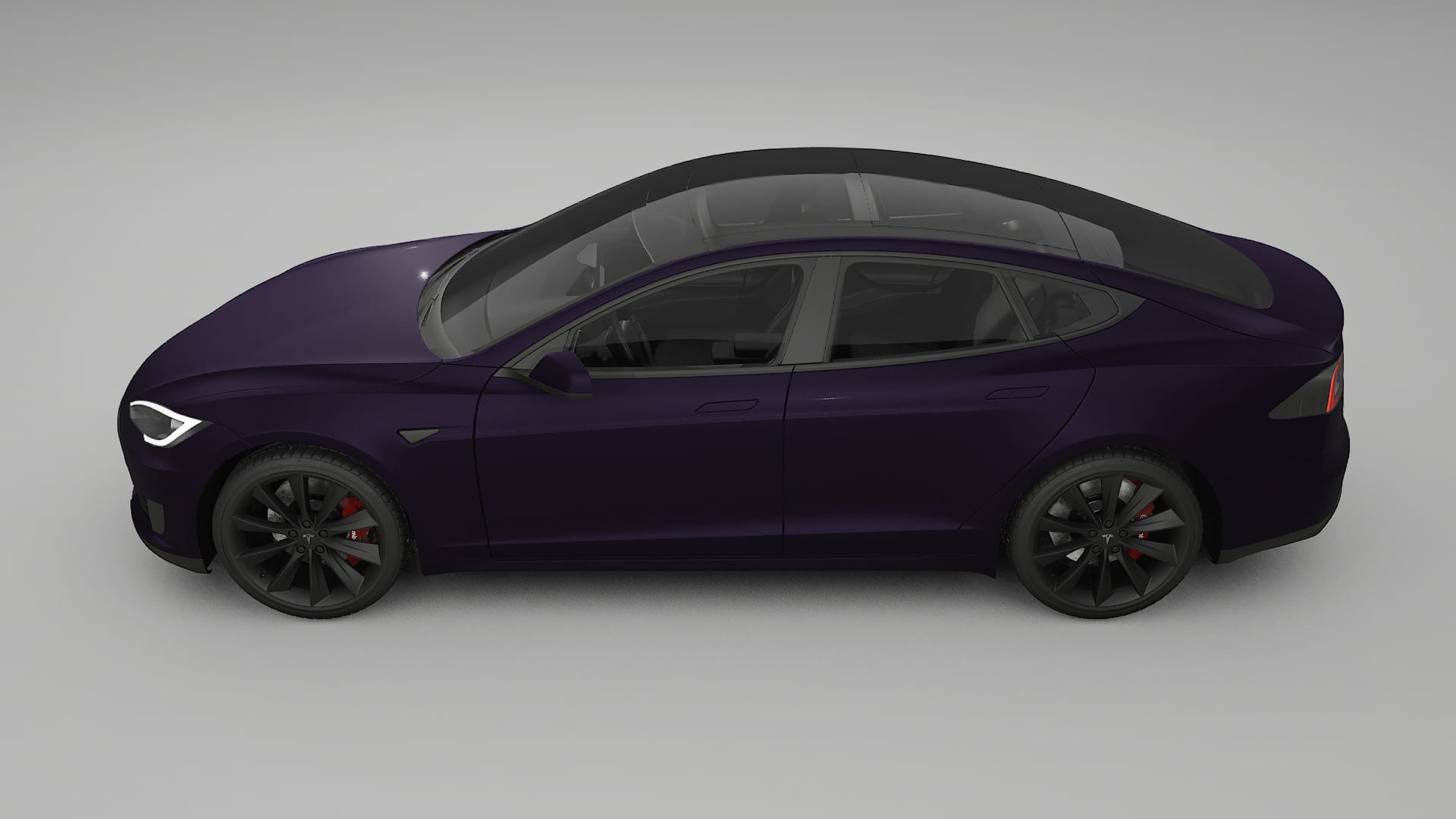 Tesla Model-S TPU Paint Protection Film | VIOLET Color Change PPF Full Pre-Cut Kit