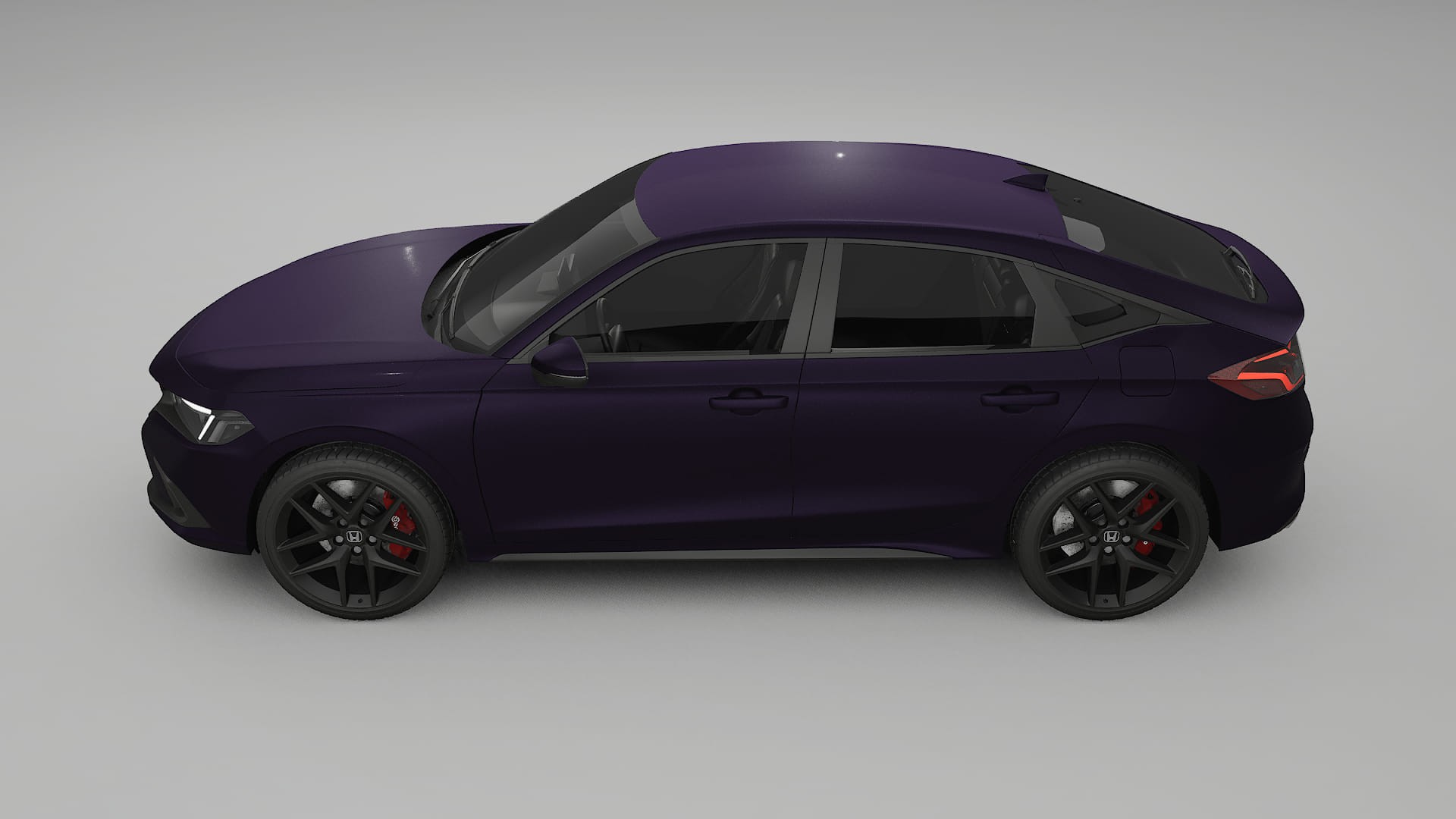 Honda Civic hatchback TPU Paint Protection Film | VIOLET Color Change PPF Full Pre-Cut Kit